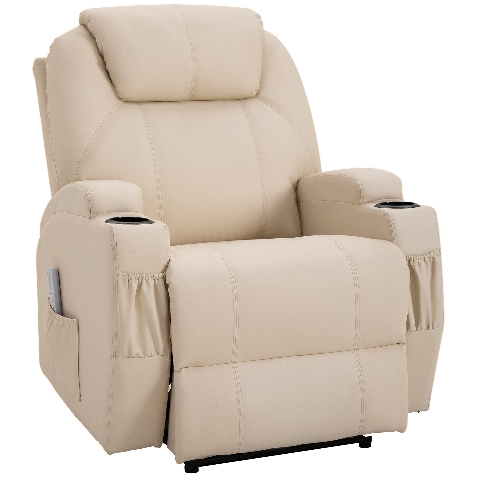 HOMCOM Massagesessel Massagefunktion, Liegefunktion, aus Kunstleder günstig online kaufen