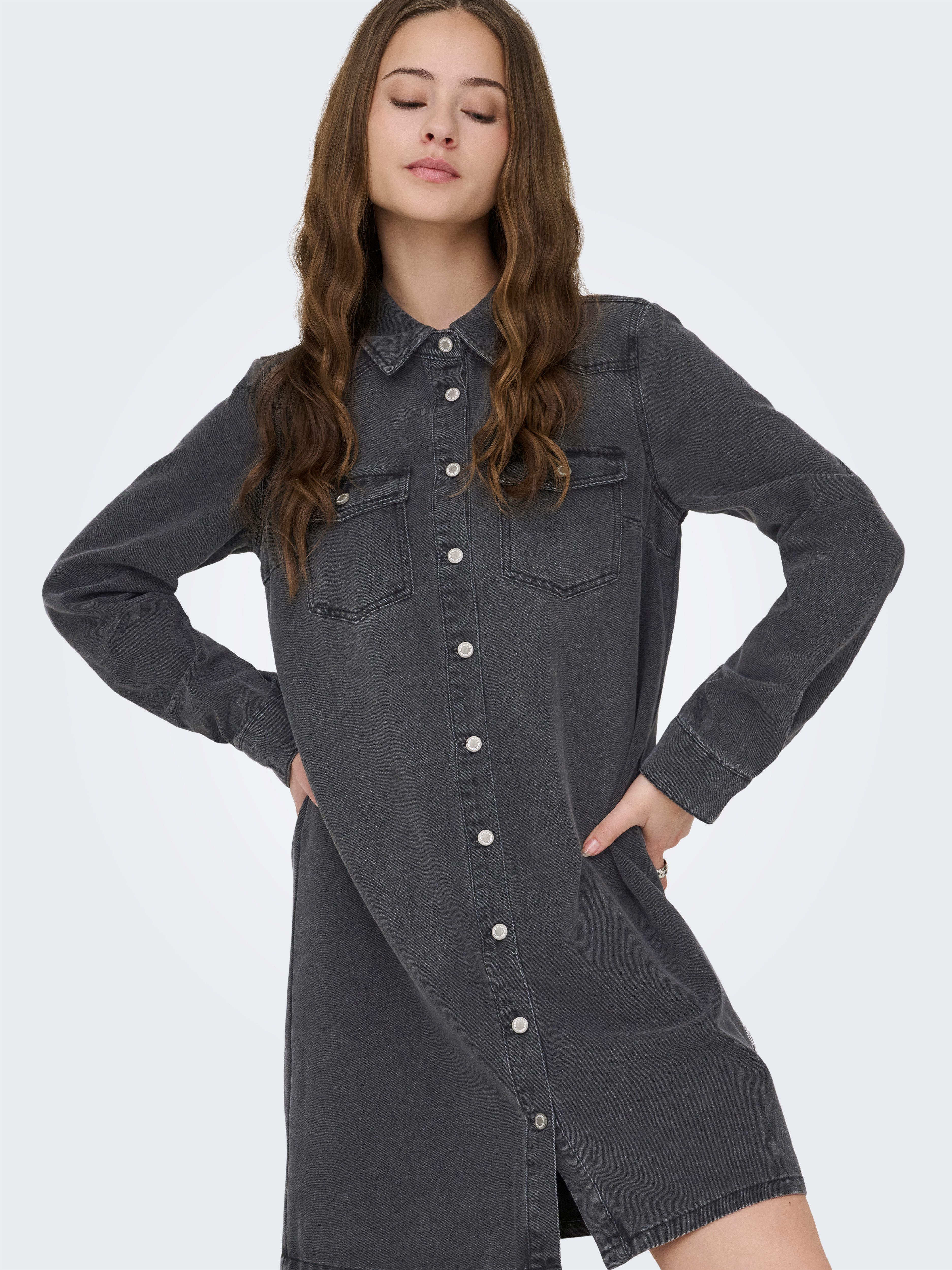 ONLY Jeanskleid ONLLISA L/S DNM DRESS GUA NOOS