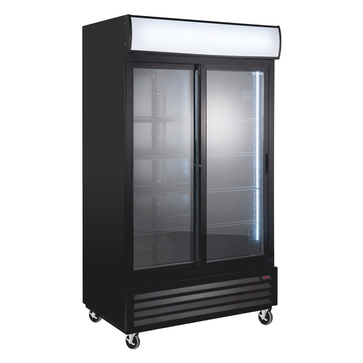 GastroHero Getränkekühlschrank Getränkekühlschrank 1000 L mit Schiebetüren, 209.5 cm hoch, 113 cm breit