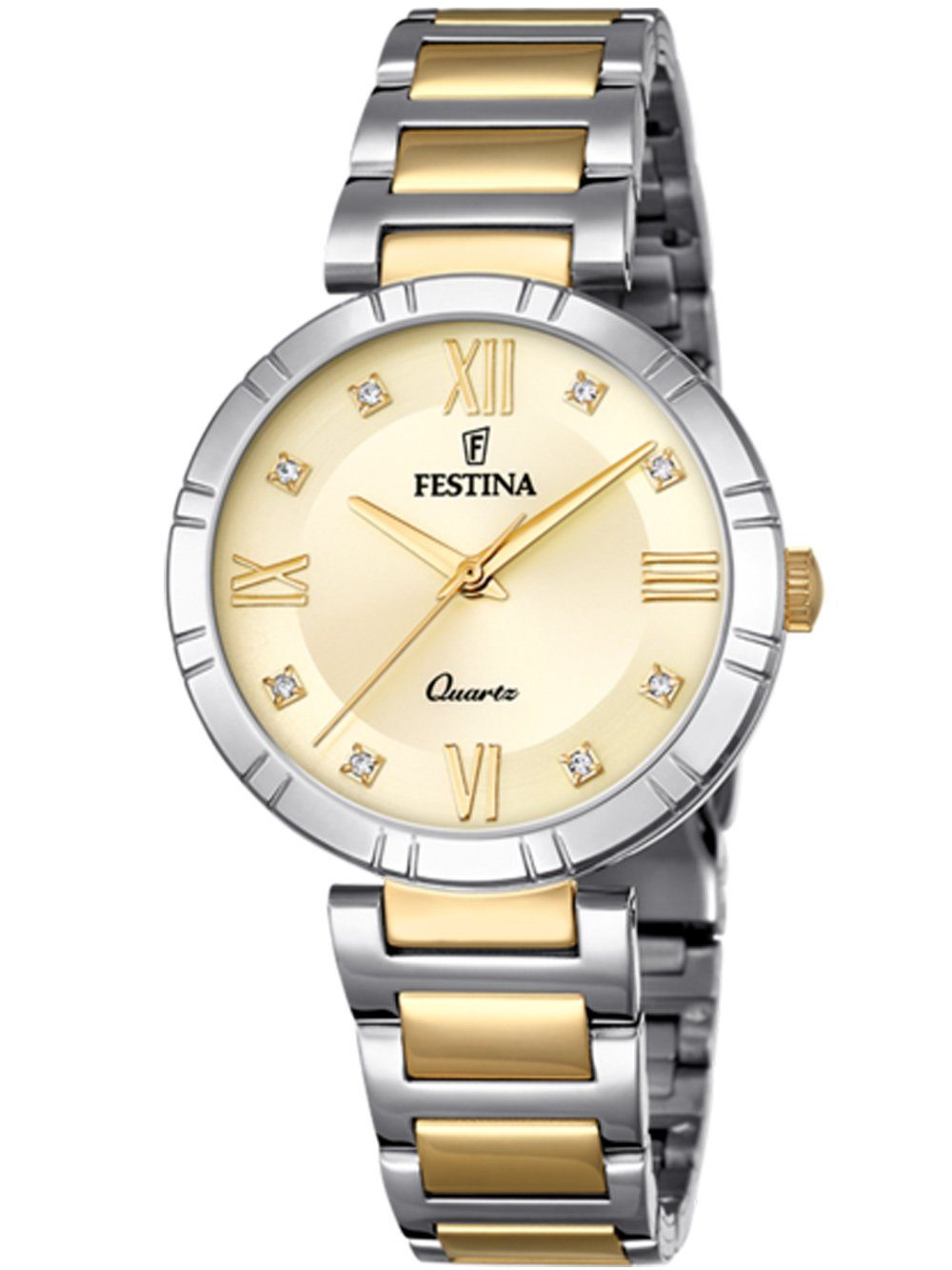 Festina Quarzuhr Festina F16937/B Mademoiselle Damenuhr 33mm 5ATM