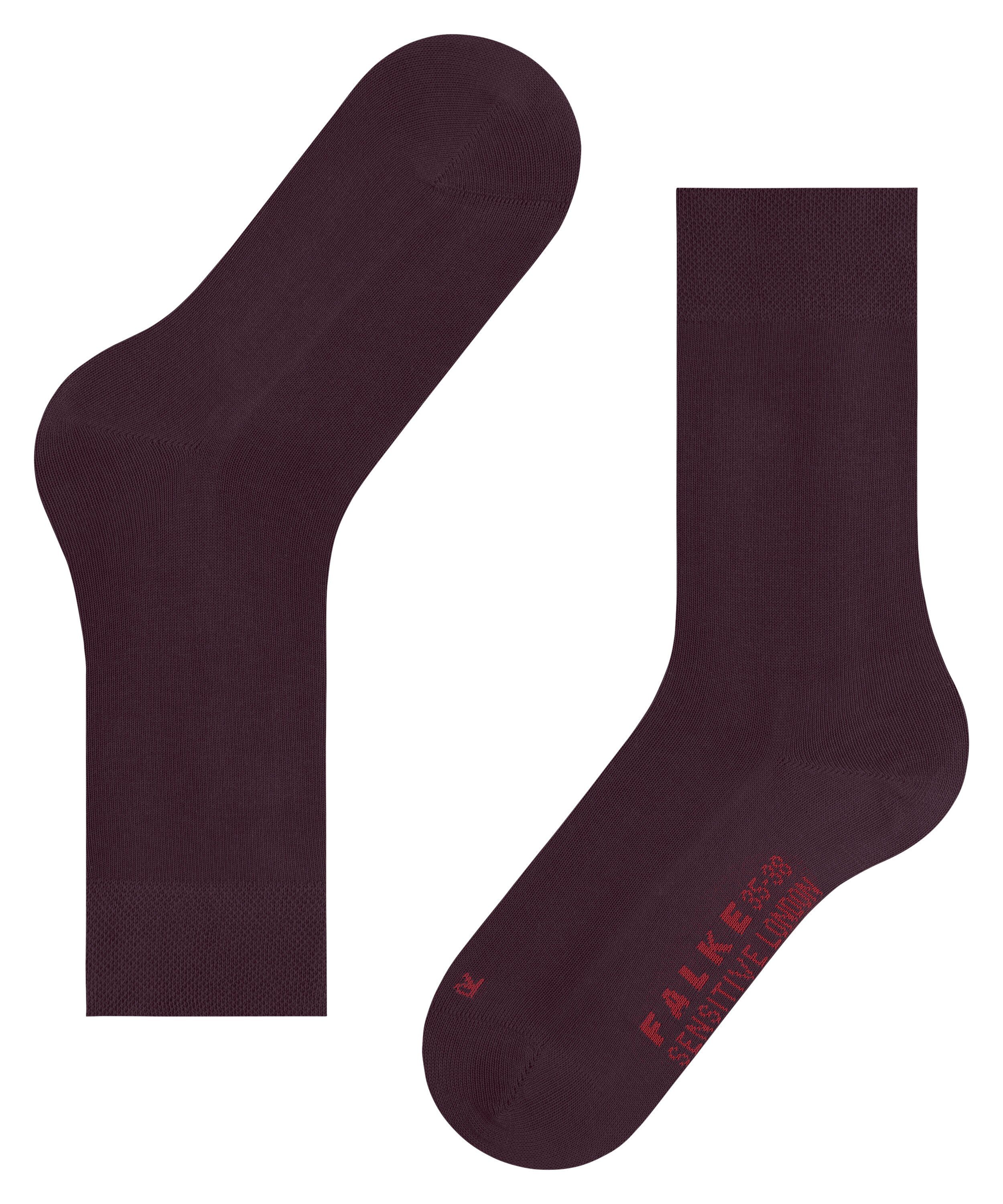Socken Sensitive barolo (1-Paar) London (8596) FALKE