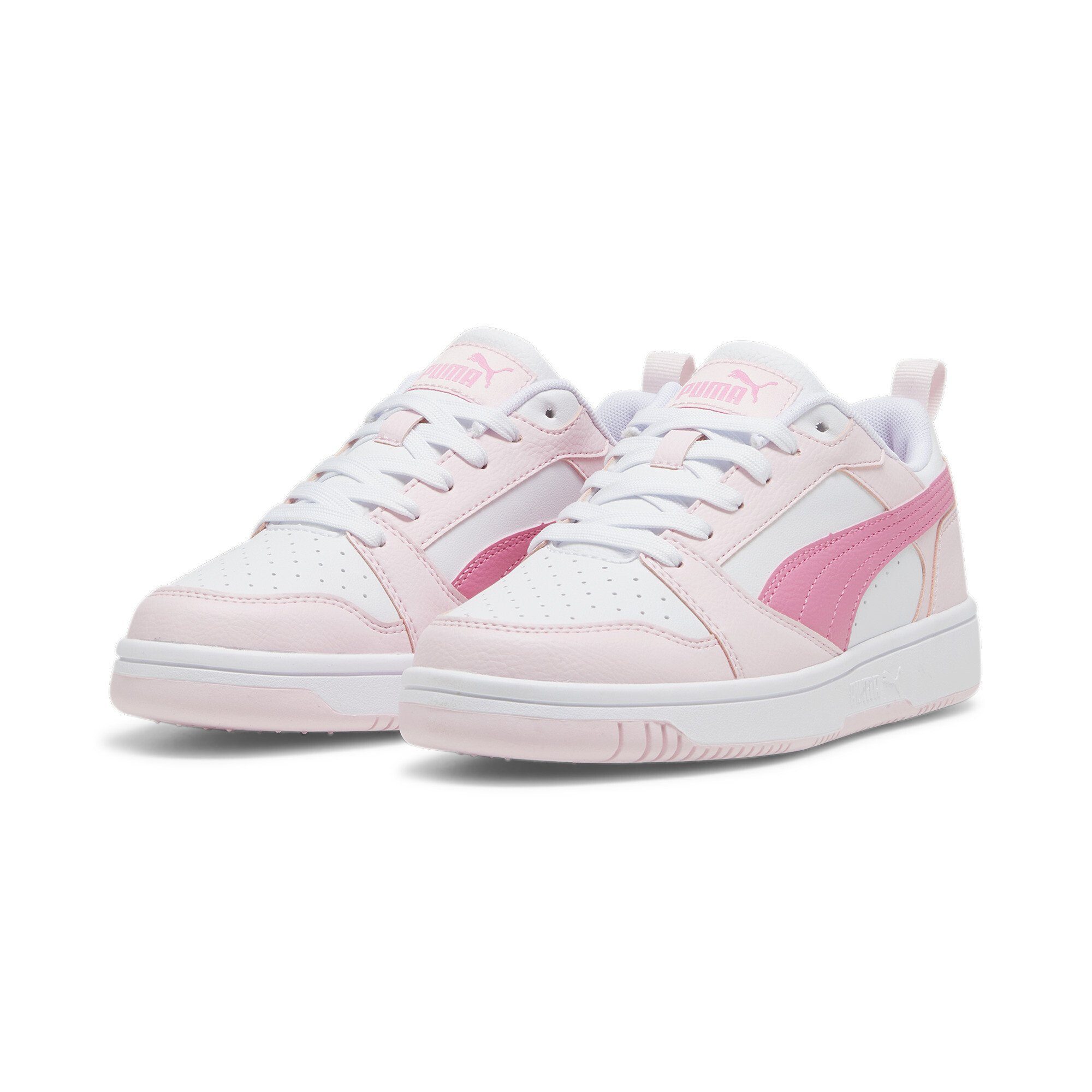 PUMA Rebound V6 Lo Sneakers Jugendliche Sneaker White Fast Pink Whisp Of