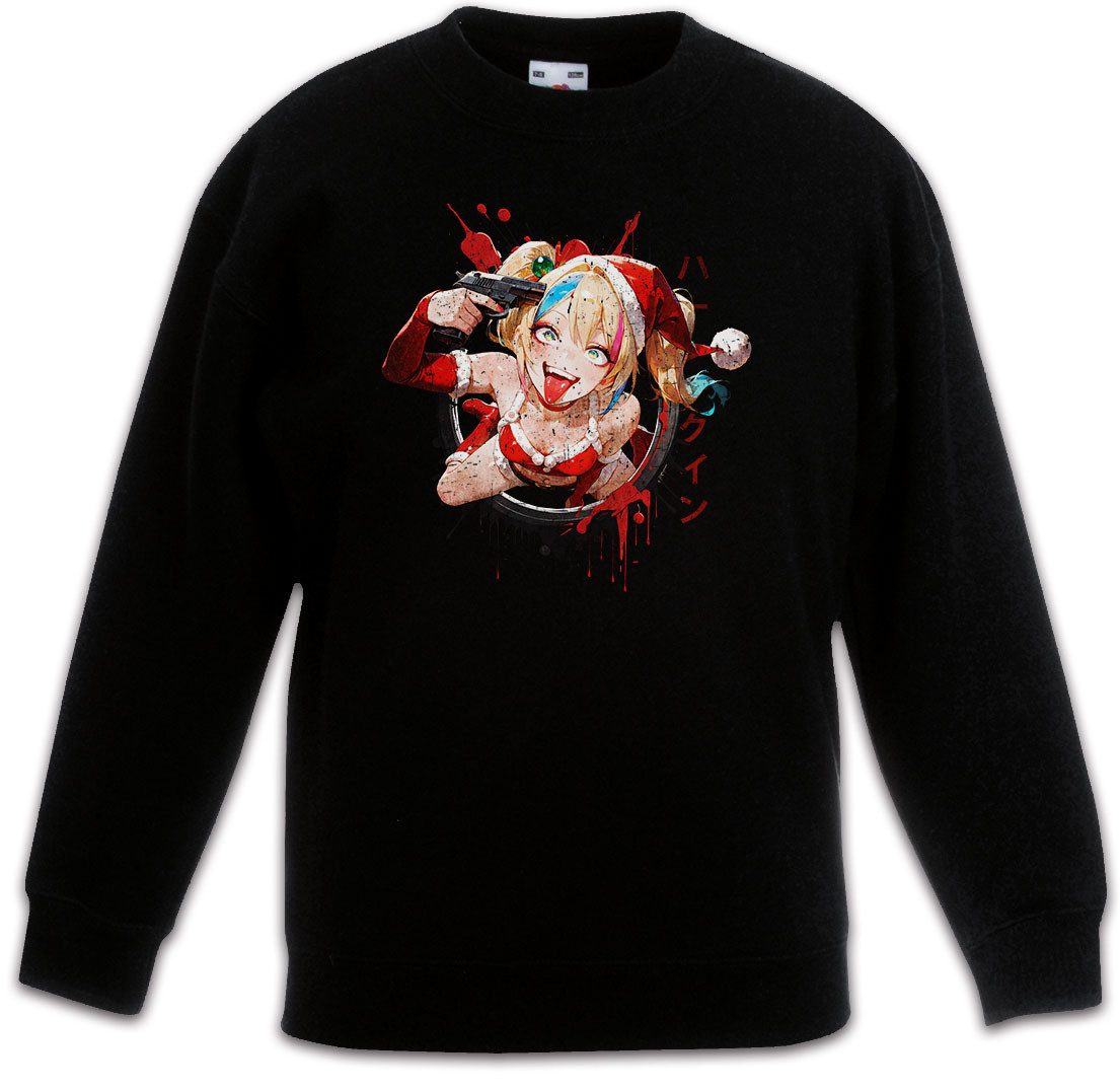 Sweatshirt Santa Quinn Christmas Kinderpullover Harley Joker Anime Style Manga