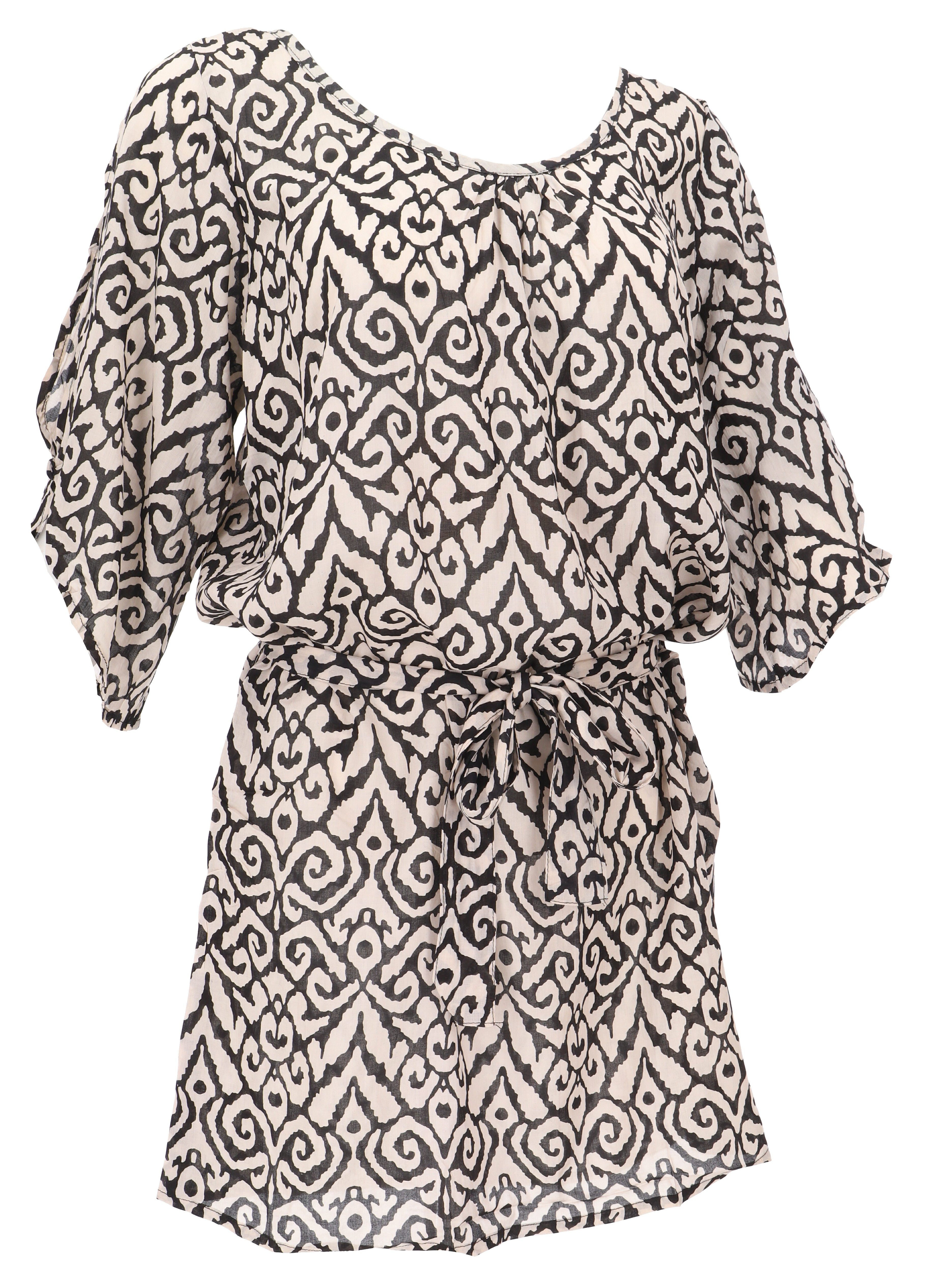 Guru-Shop Longbluse Luftige Maxitunika, Boho Sommertunika,.. günstig online kaufen