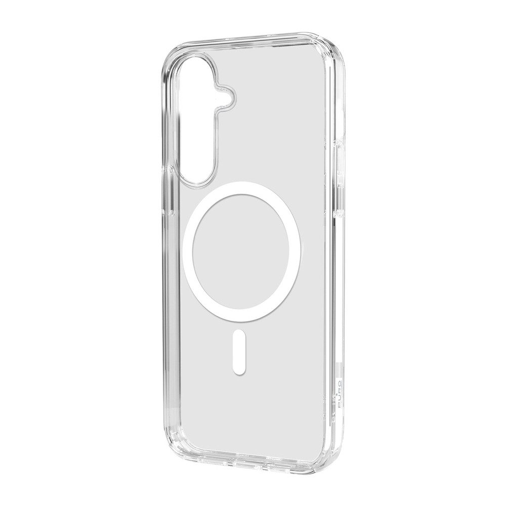 Puro Handyhülle Schutzhülle Magnethülle Rückschale, MagSafe-kompatibel, transparent, sturzgeprüft 3 m