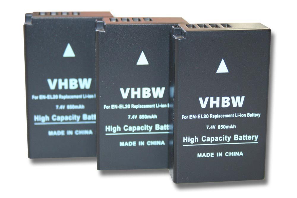 vhbw kompatibel mit Nikon Li-Ion A, P1000, Kamera-Akku P950 Coolpix (7,4 mAh V) 850