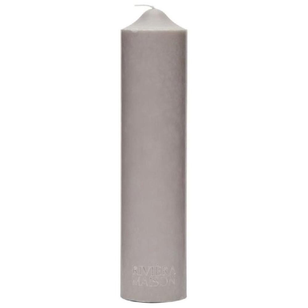 Rivièra Maison Tafelkerze Kerze Pillar Candle Grey (7x30cm)