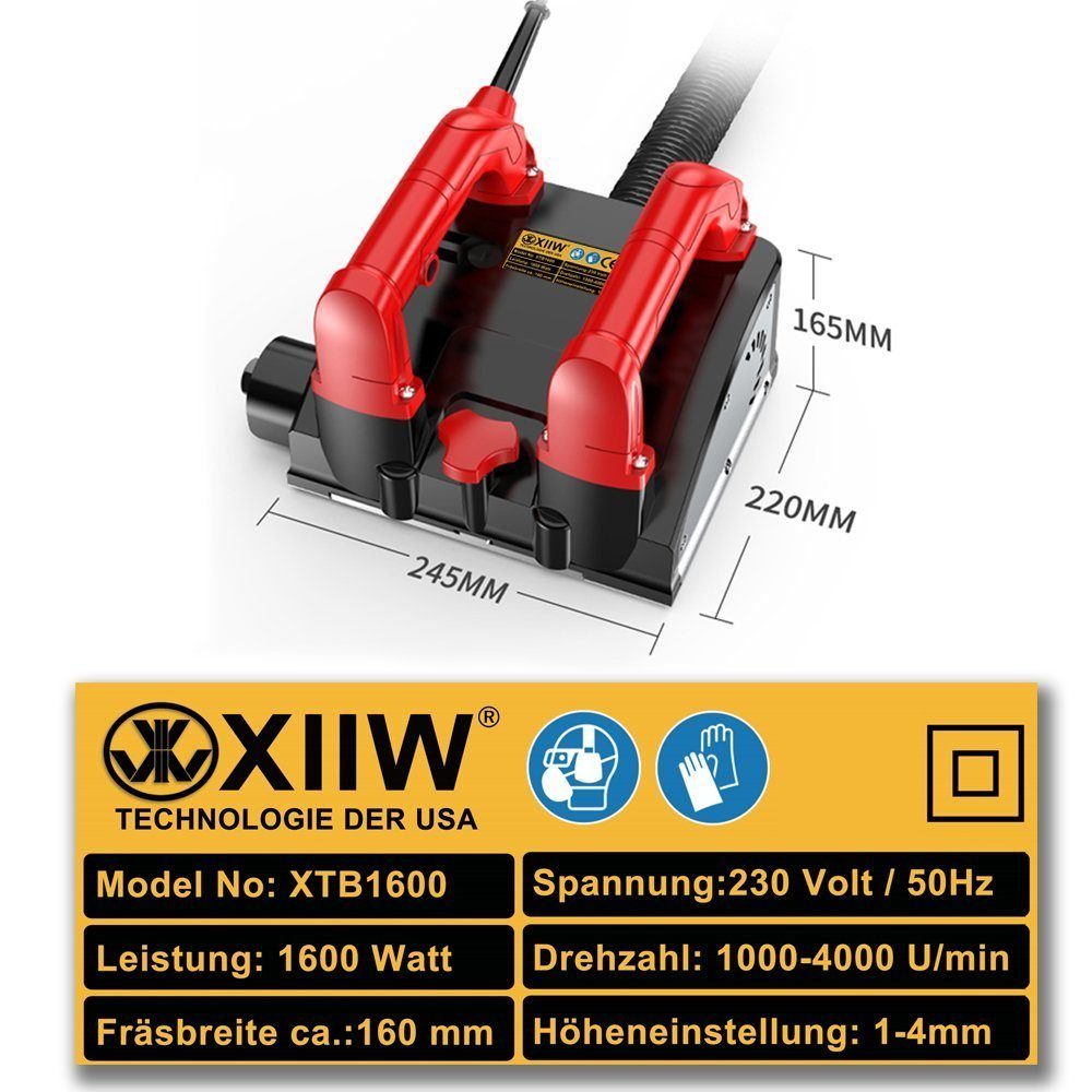 XERSEK Winkelschleifer 1600W Betonfräse Mauerfräse Putzfräse günstig online kaufen