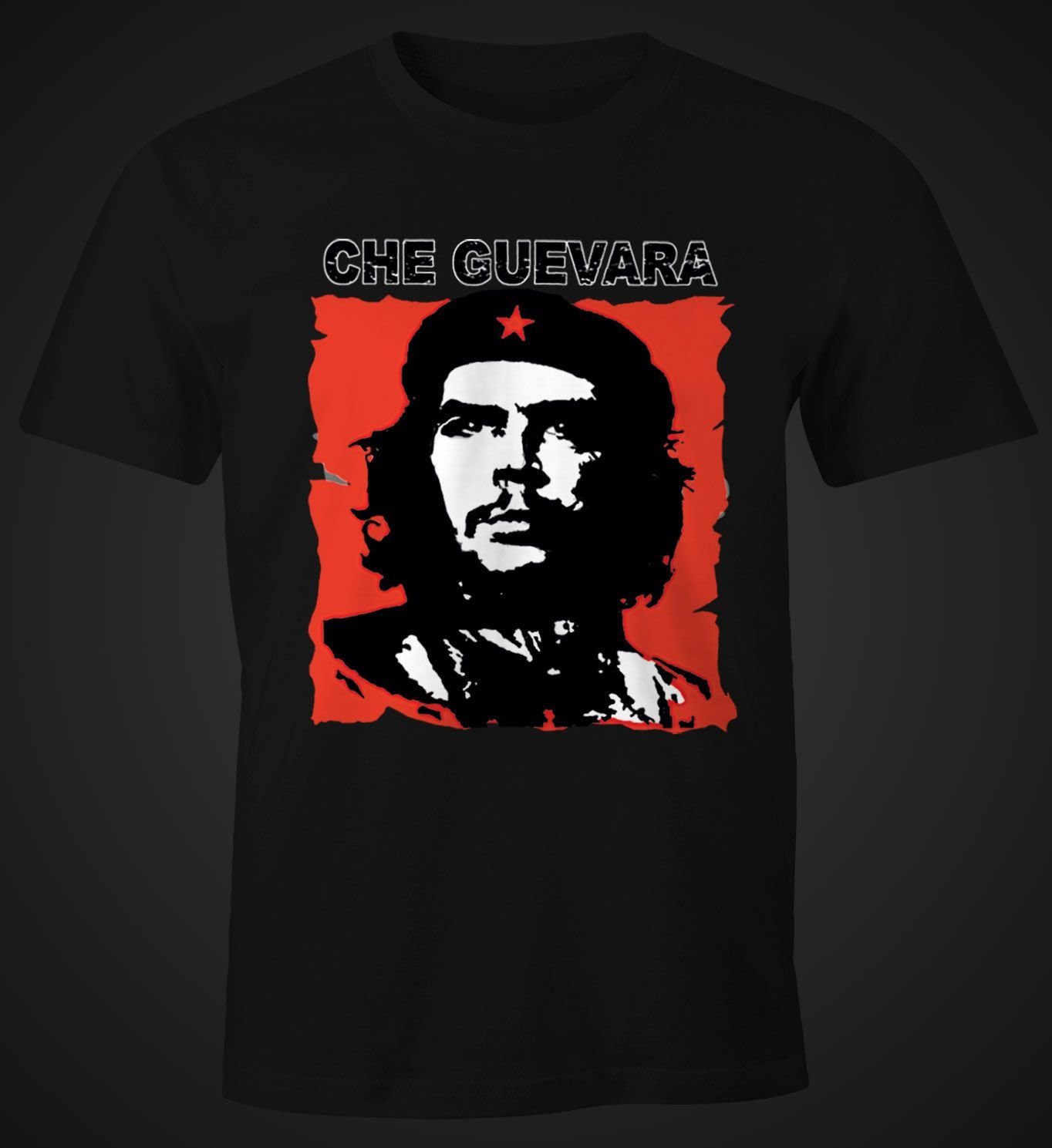 MoonWorks Print-Shirt Herren T-Shirt Che Kuba Guevara Revolution Fun-Shirt mit Print