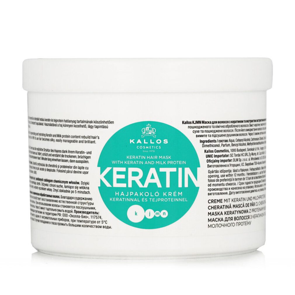 Kallos Cosmetics Haarmaske Kallos Cosmetics Kallos Keratin Mask With Keratin And Milk Protein