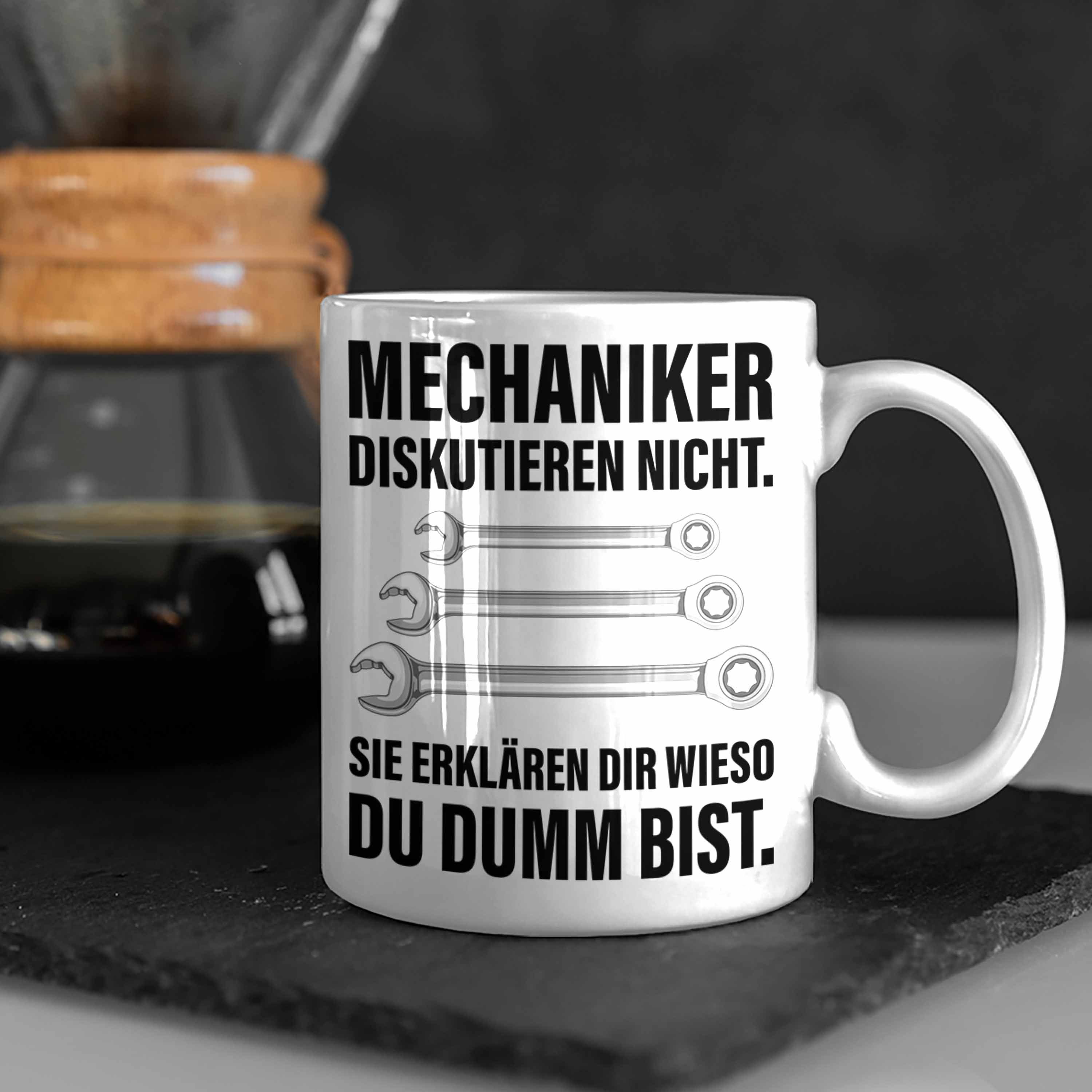 - Lustig Mechatroniker Mechaniker Tasse Trendation Tasse KFZ Automechaniker Tasse Weiss Geschenk Werkstatt Trendation