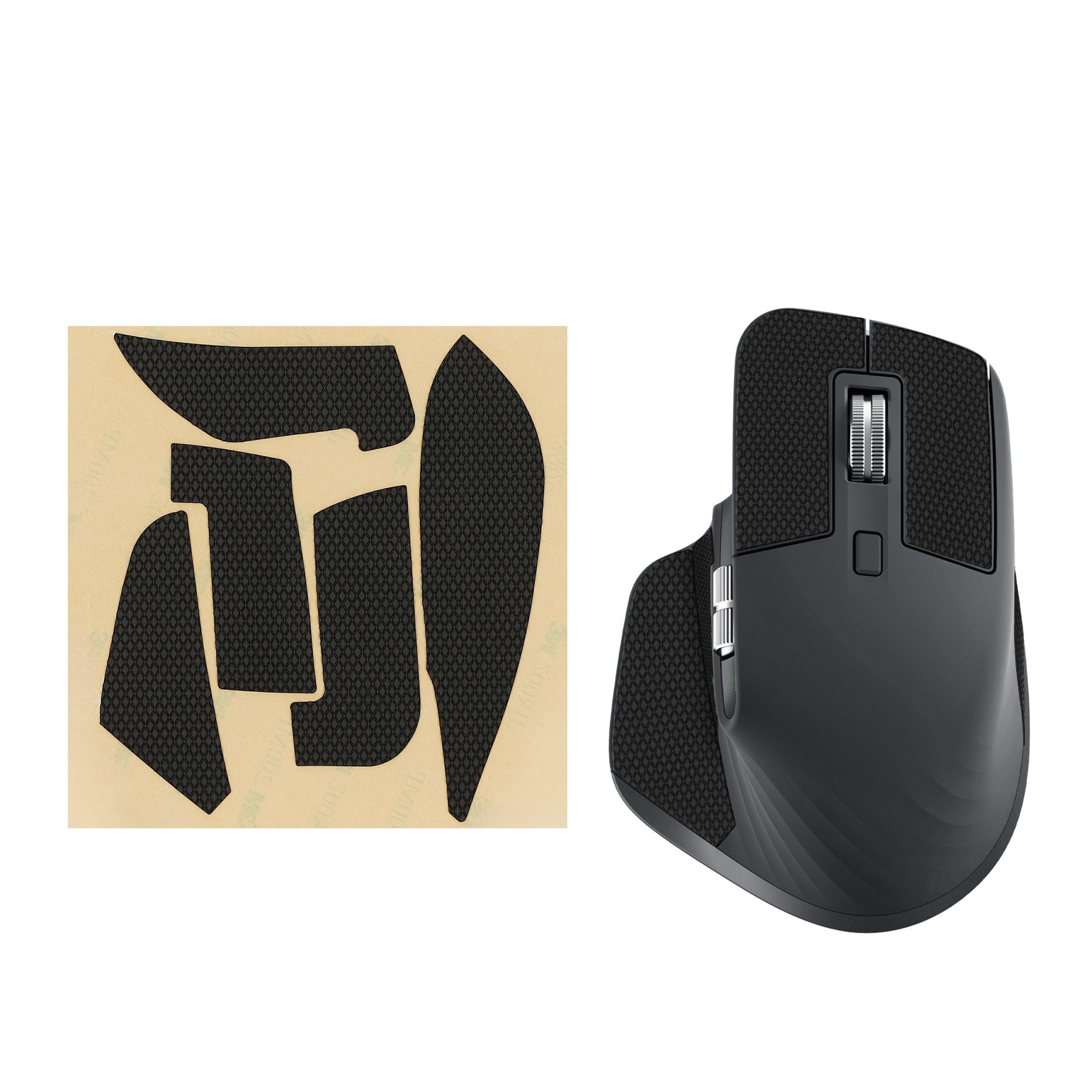 kwmobile Mausfüße Gaming Maus Grip Tape für Logitech MX Master 3S (1-St), Maus Rutschfestes Griffband für PC Maus Schwarz
