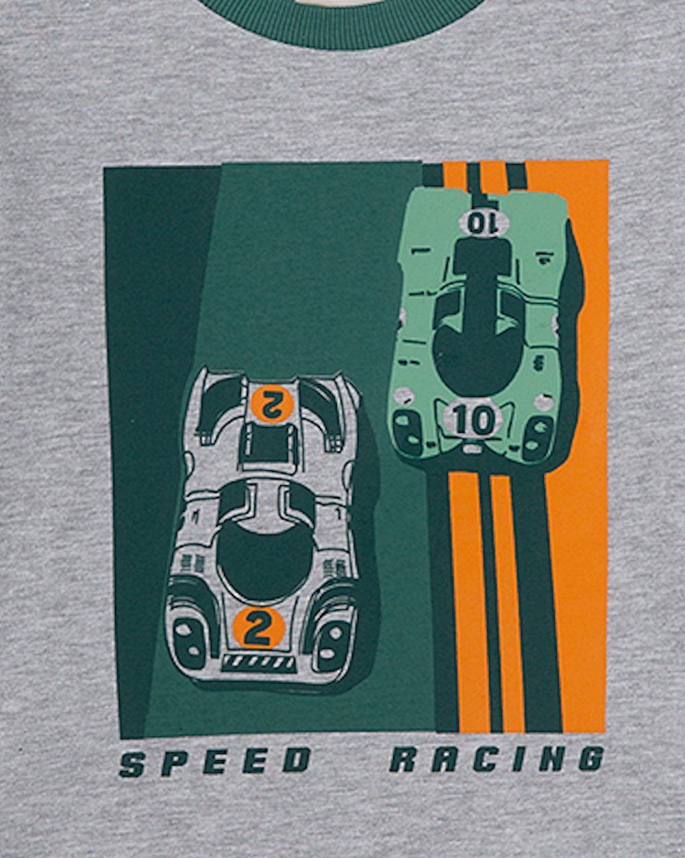 s.Oliver Junior Pyjama s.Oliver Jungen Schlafanzug Pyjama lang Speed racing grau grün (2 tlg)