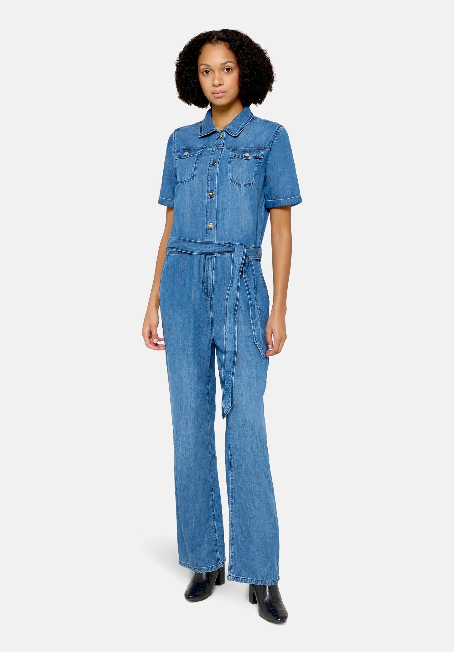 Cartoon Overall Damen mit Bindegürtel (1-tlg) Design