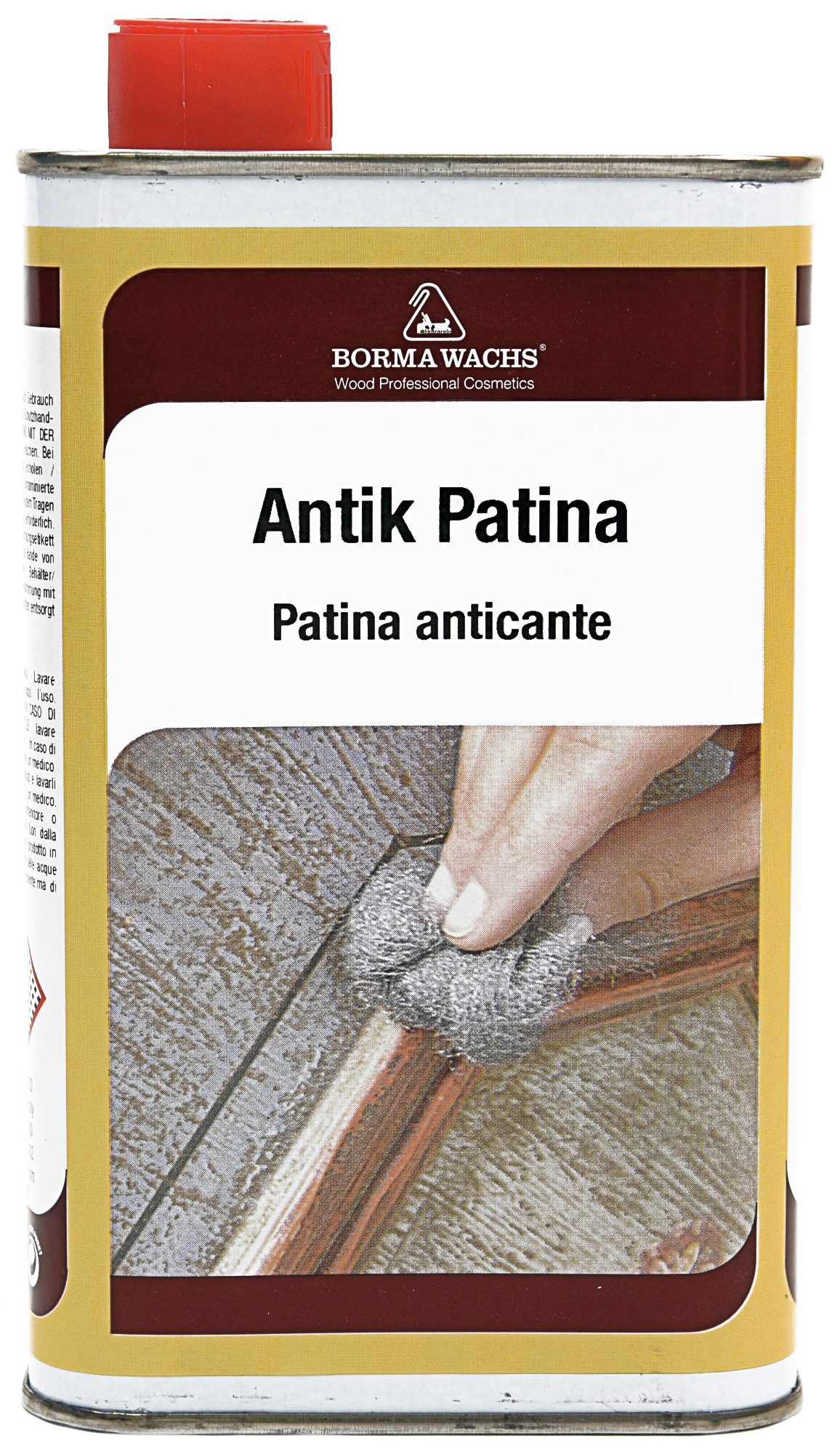 BORMA Holzbeize Antik Patina Holzbeize 500ml, Verleiht neuem Holz einen authentischen, antiken Charakter.