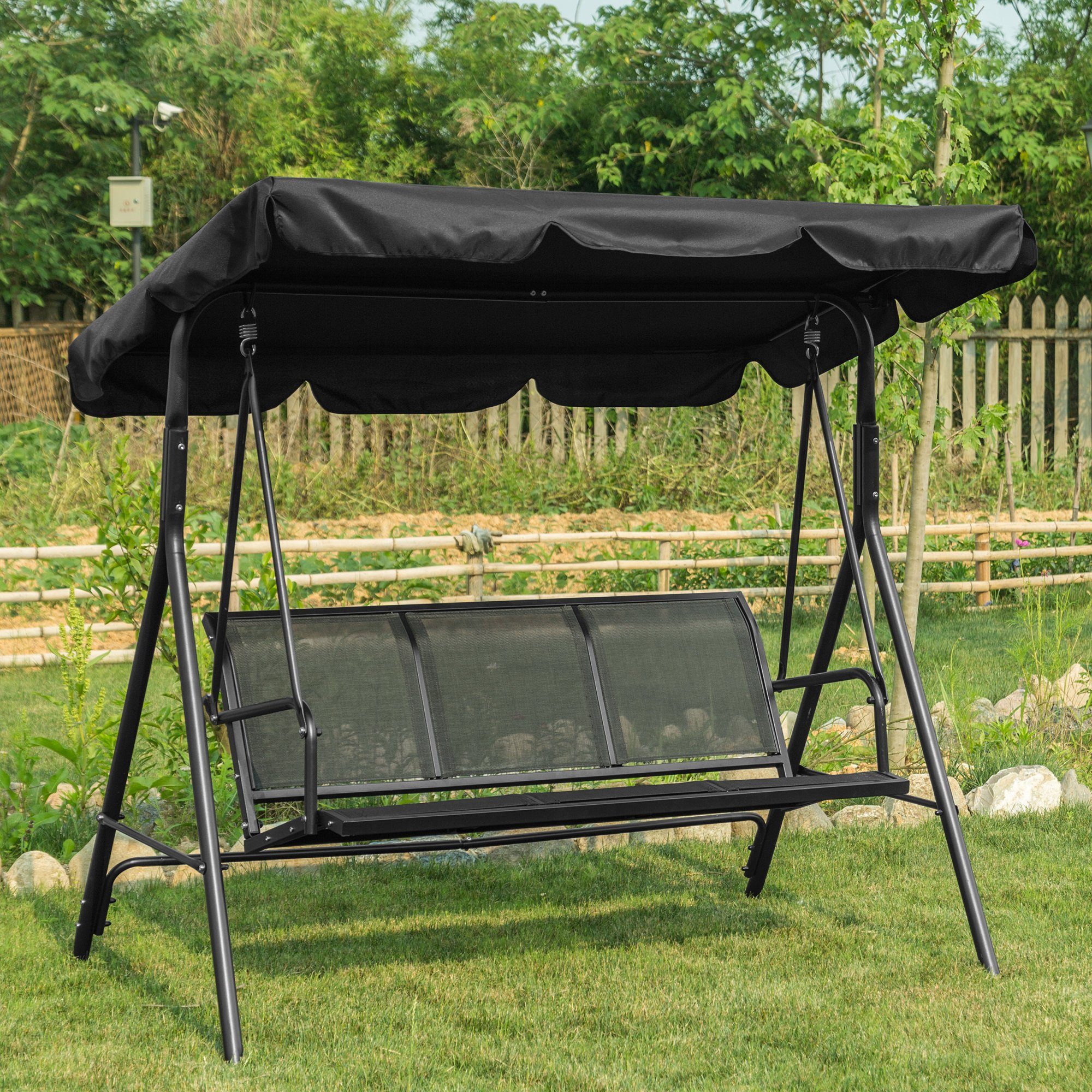 MCombo Hollywoodschaukel MCombo 3-Sitzer Hollywoodschaukel Gartenschaukel 8 günstig online kaufen