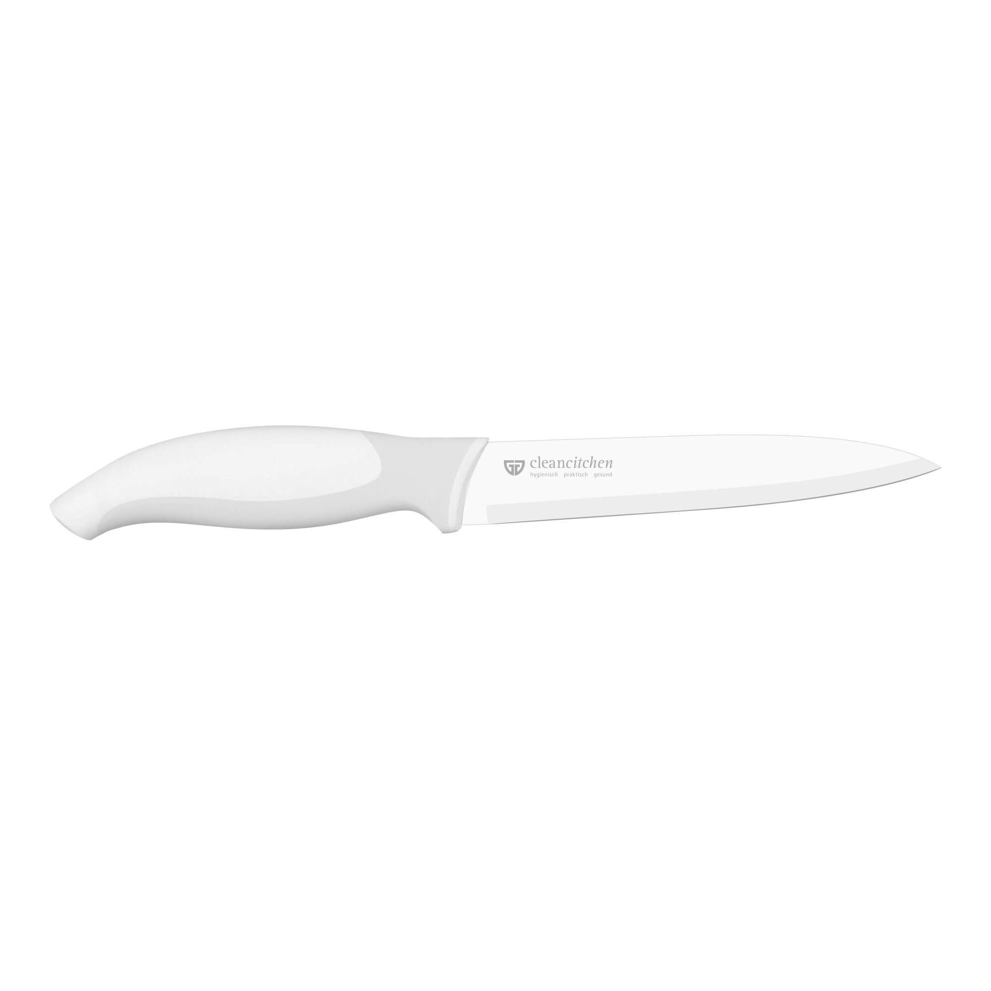 GRÄWE Messerblock Küchenmesser-Set CleanCitchen, 3-teilig, weiß