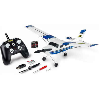 CARSON Spielzeug-Flugzeug RC Sportflugzeug 2.4 G 100% RTR blau