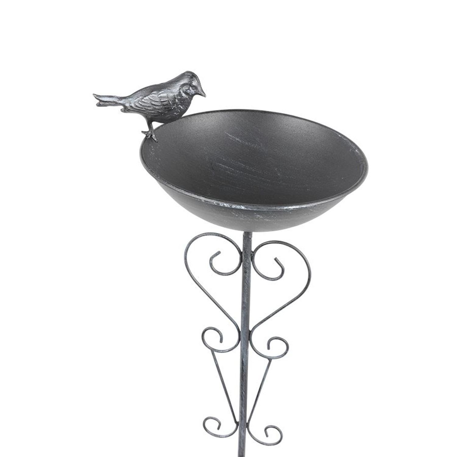 BURI Gartenstecker Metall Gartenstecker Vogeltränke Vogelbad günstig online kaufen