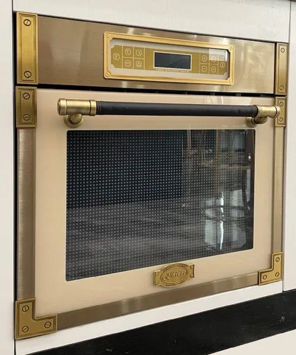 Kaiser Küchengeräte Backofen-Set EH 6726 ElfAD+WK 2000 ElfEm, Retro Einbau Backofen 80L 11 Betriebsfunktionen+ Retro Wasserkocher
