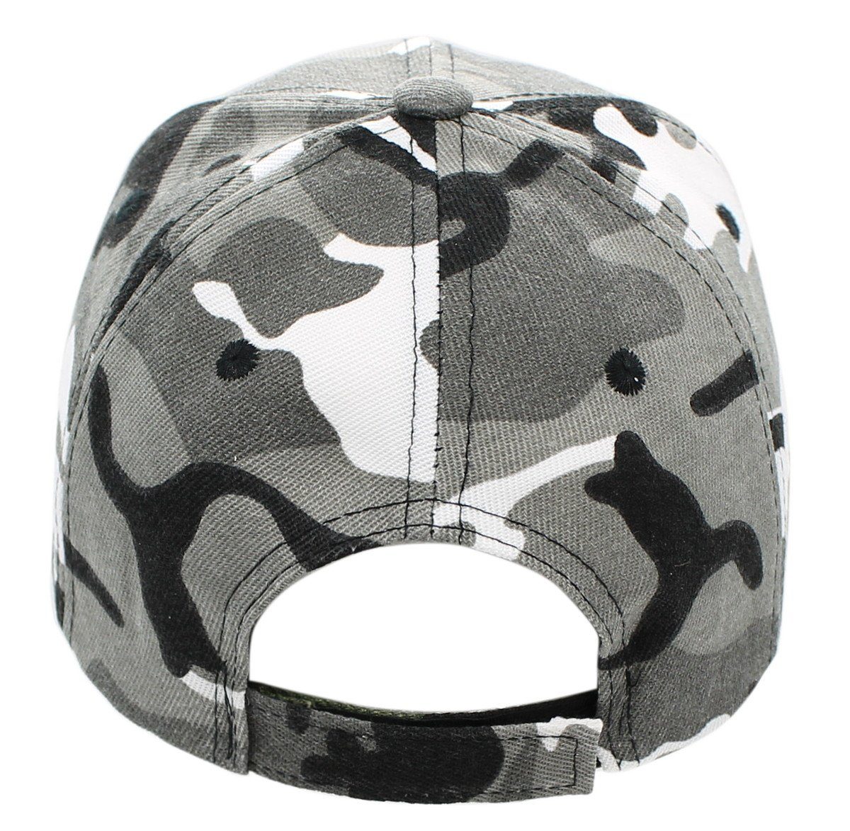 Basecap Cap Belüftungslöcher Baseball Army K105-GrauArmy Schirmmütze Camouflage Damen Kappe Muster Herren mit dy_mode