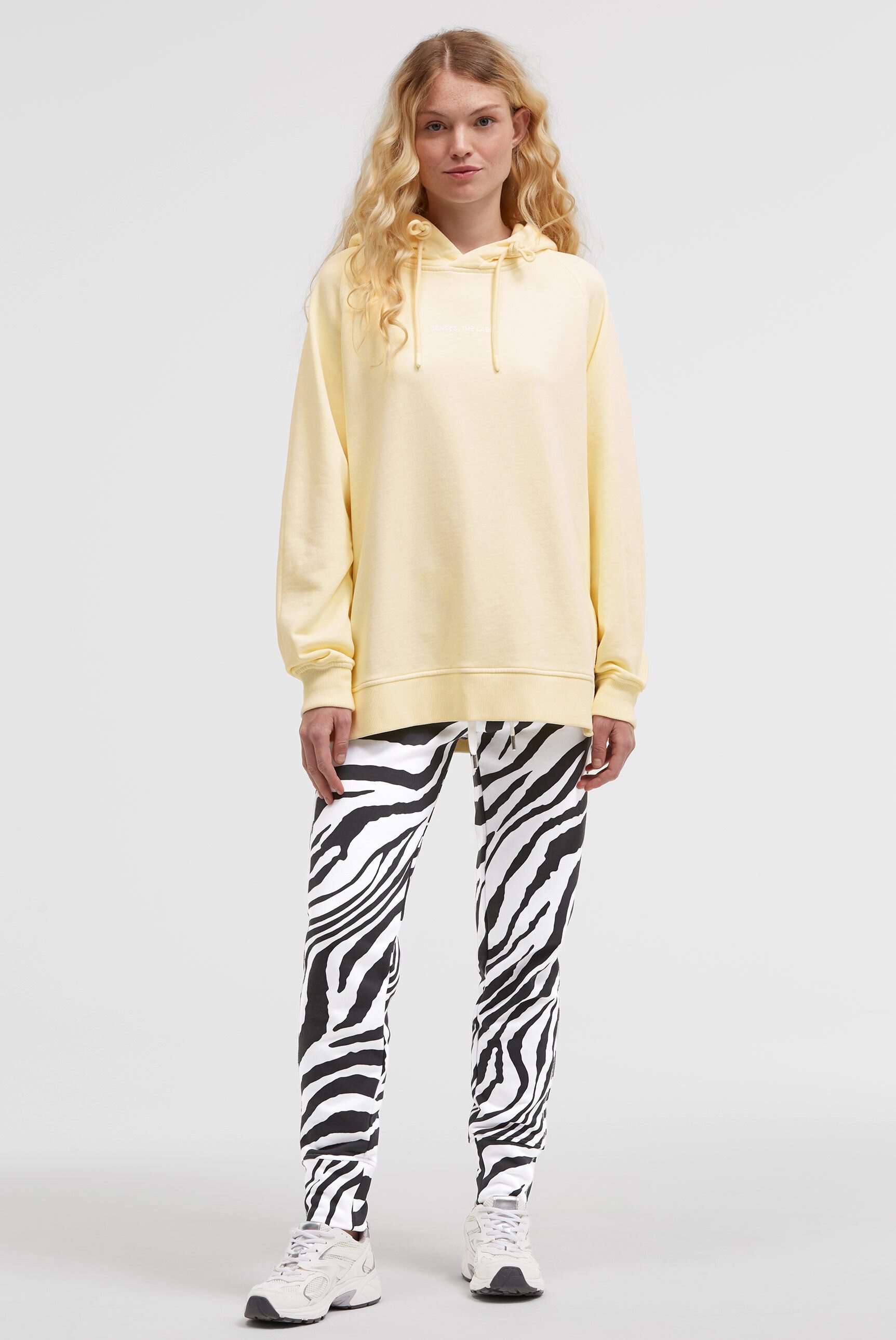 SENSES.THE LABEL Kapuzensweatshirt mit Seitenschlitze