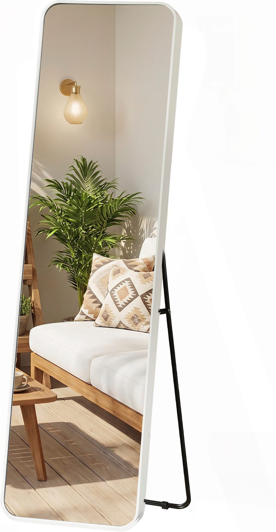 OTTO home Spiegel Standspiegel Addrik, wahlweise in 2 Größen 150x40cm oder 160x50cm (als Wandspiegel und Standspiegel einsetzbar, Rahmen aus Metall), Ganzkörperspiegel mit Sicherheitsglas, in verschiedenen Farben