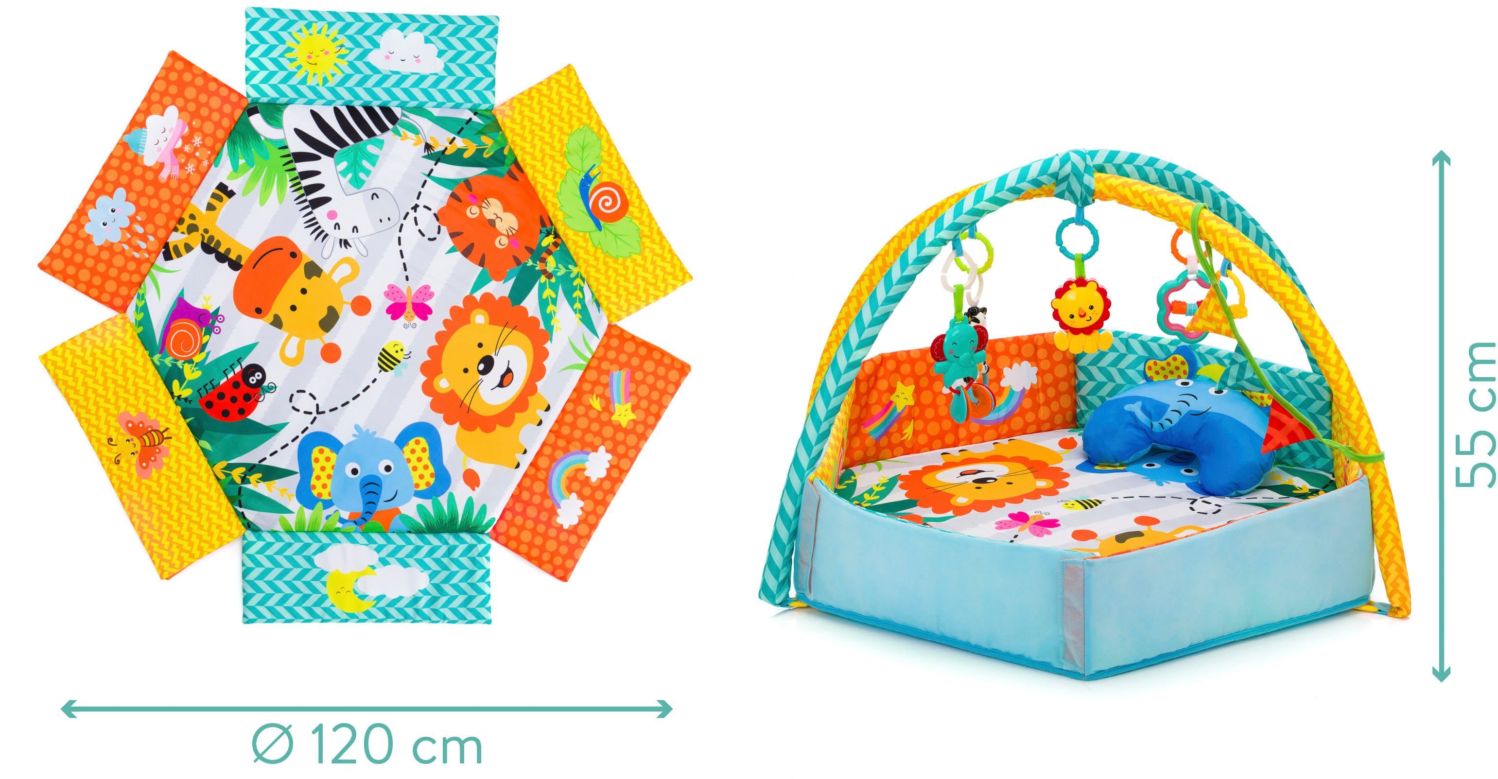 Fillikid Spielbogen Aktivbogen - Spielematte mit Bälle, bunt