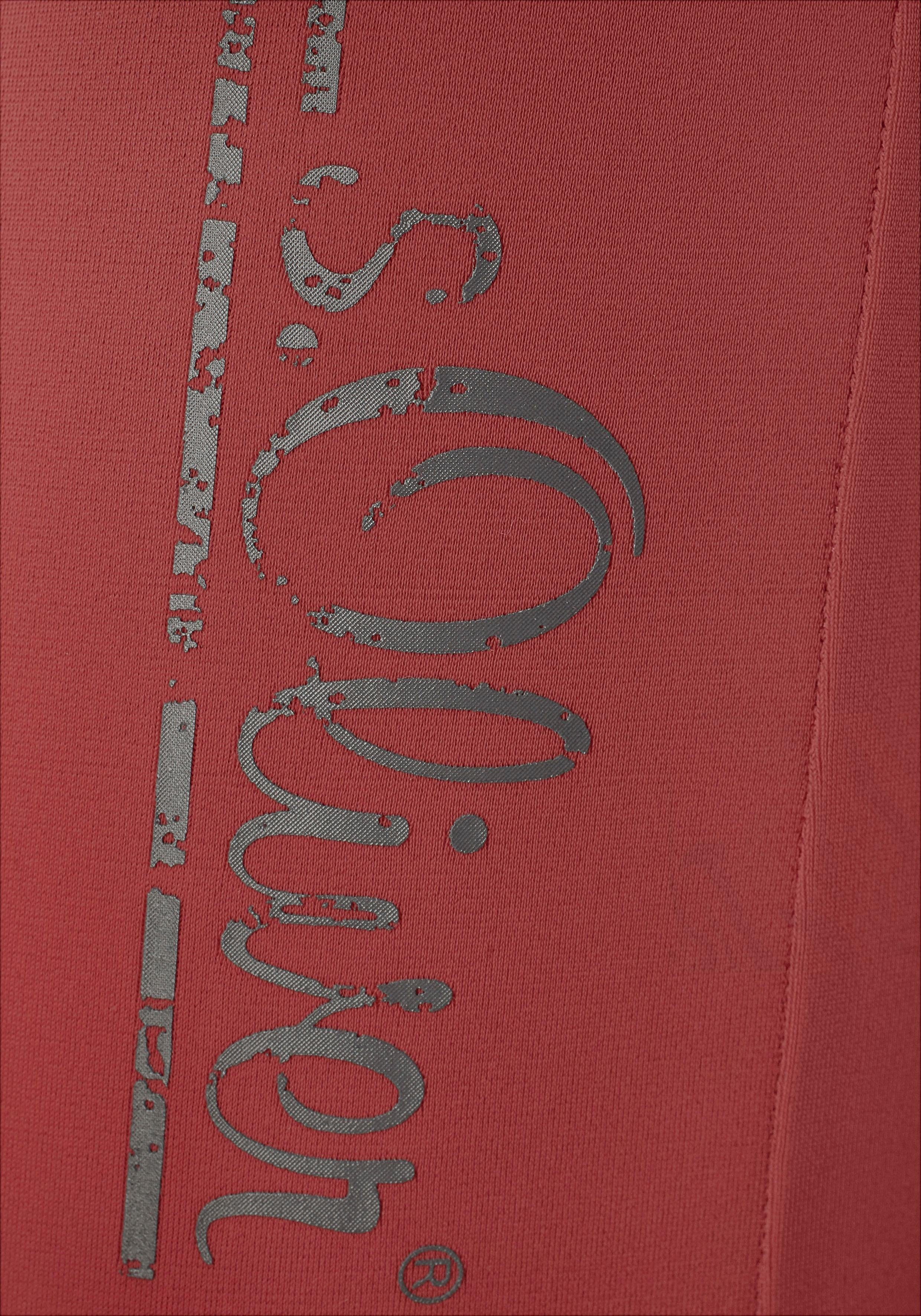 s.Oliver Boxer-Badehose mit Logoschriftzug im coolen Used-Look