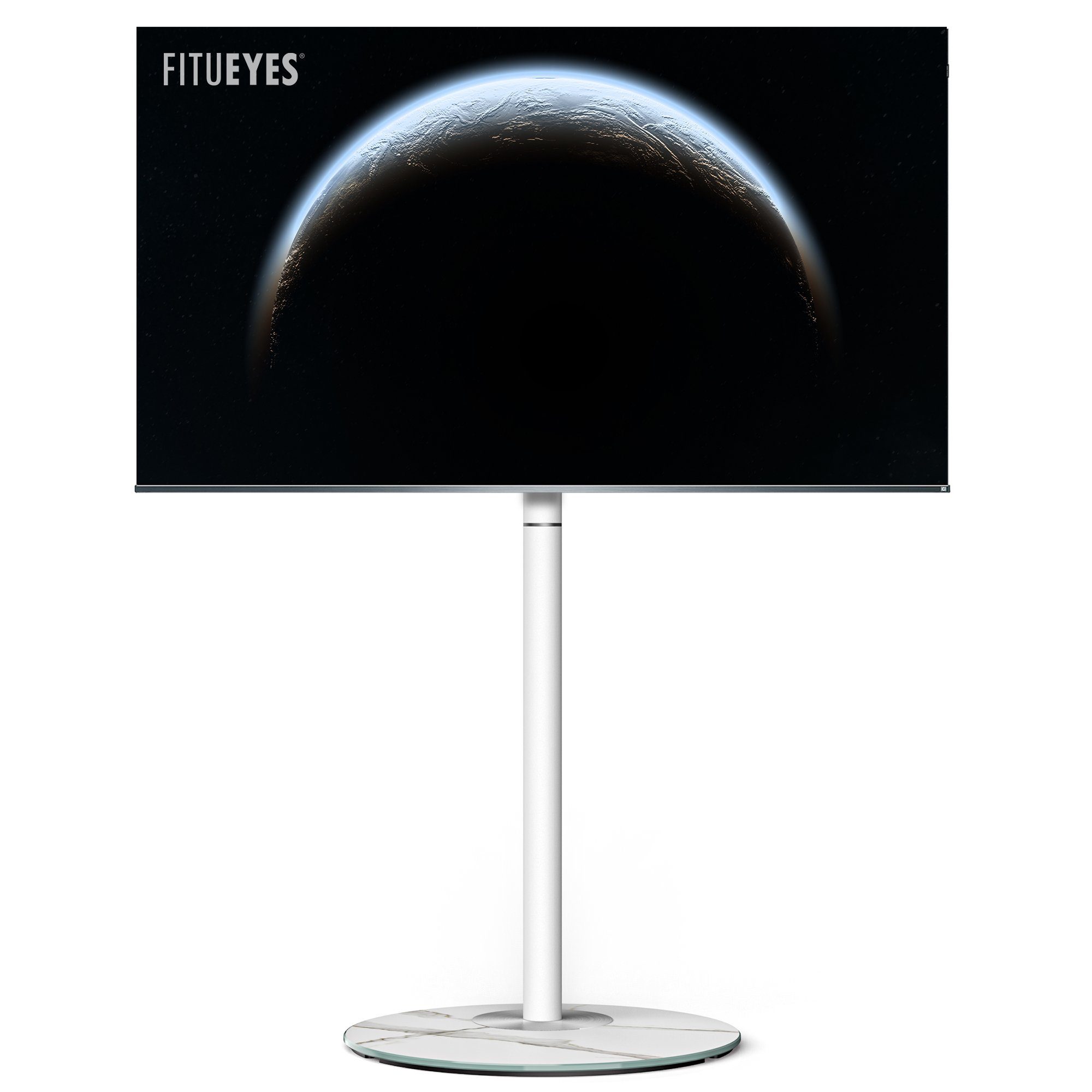 FITUEYES TV-Ständer, (bis 60,00 Zoll, TV Stand Höhenverstellbar Drehbar)