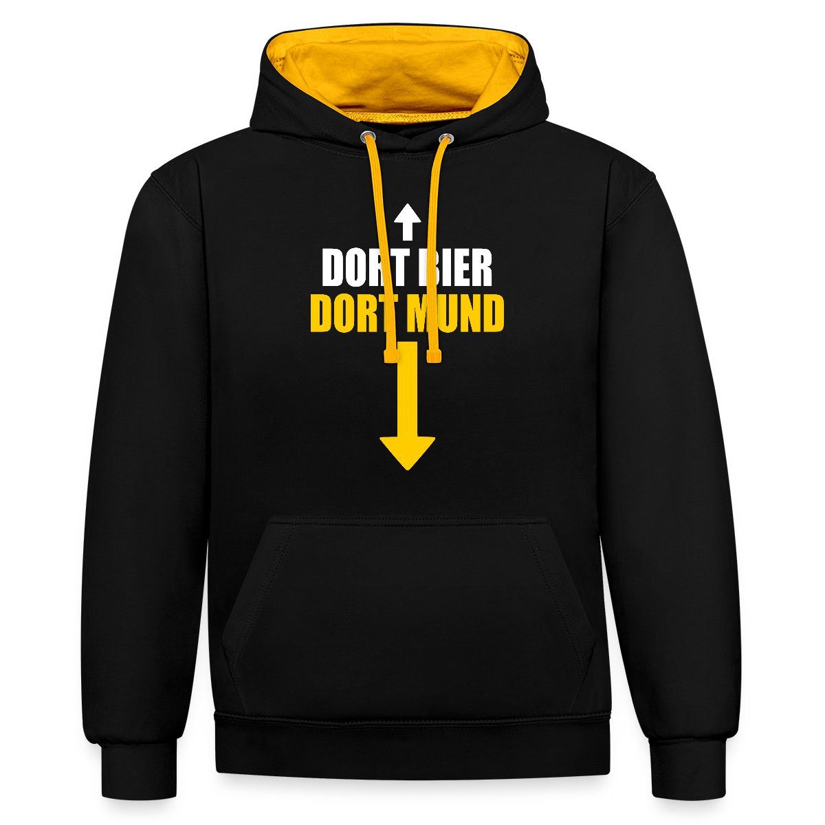 Spreadshirt Hoodie Dortmund Humor Hier Bier Dort Mund Stadionhumor Unisex K günstig online kaufen