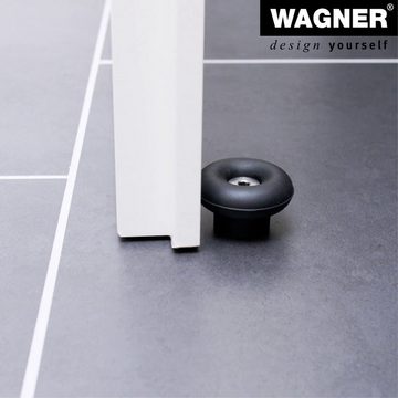 WAGNER design yourself Türstopper Boden-/Wandtürstopper Retro OURDOOR - Ø 50 x 30 mm, diverse Formen, Stopper aus hochwertigem Vollgummi & Edelstahlschraube