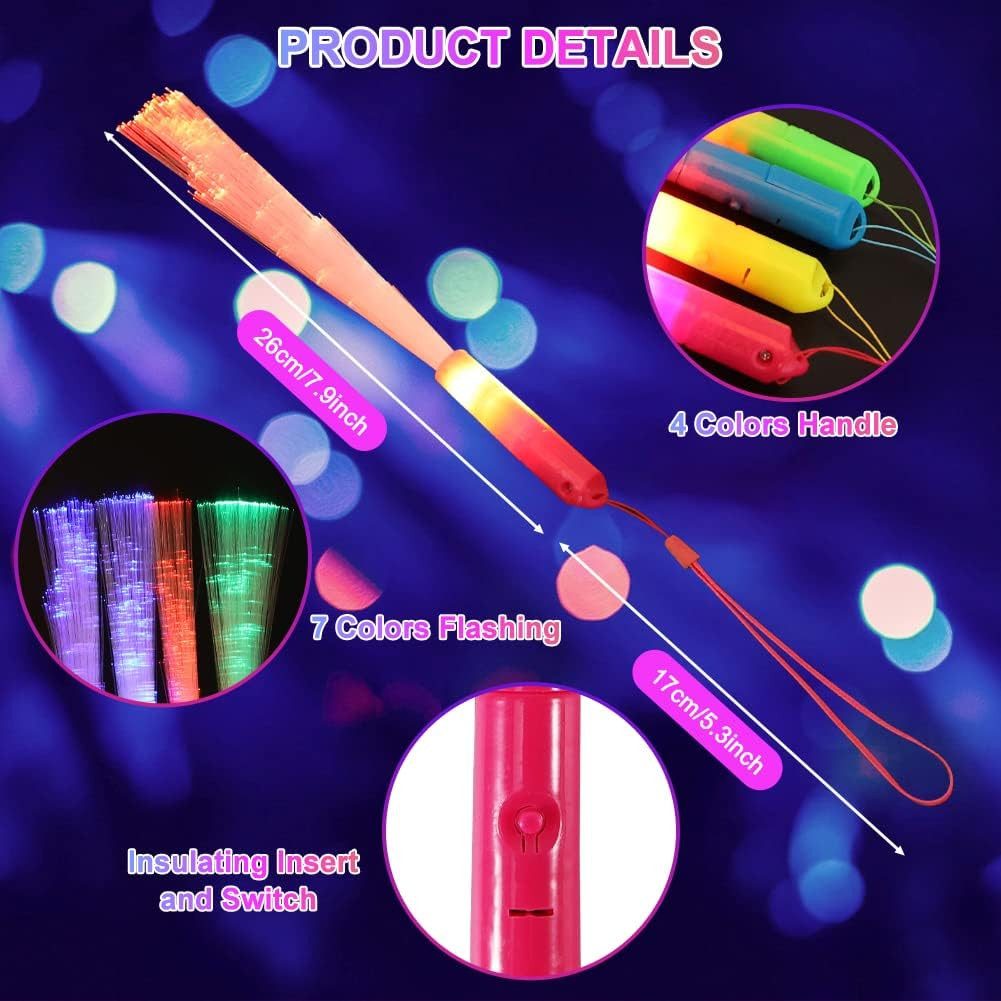 FELIXLEO LED Dekolicht 12 Stück LED Leuchtstäbe Knicklichter Party Multicolor Set