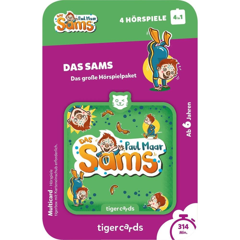 Tiger Media Deutschland GmbH Hörspiel tigercards Multicard - Das Sams - 4 Hörspiele