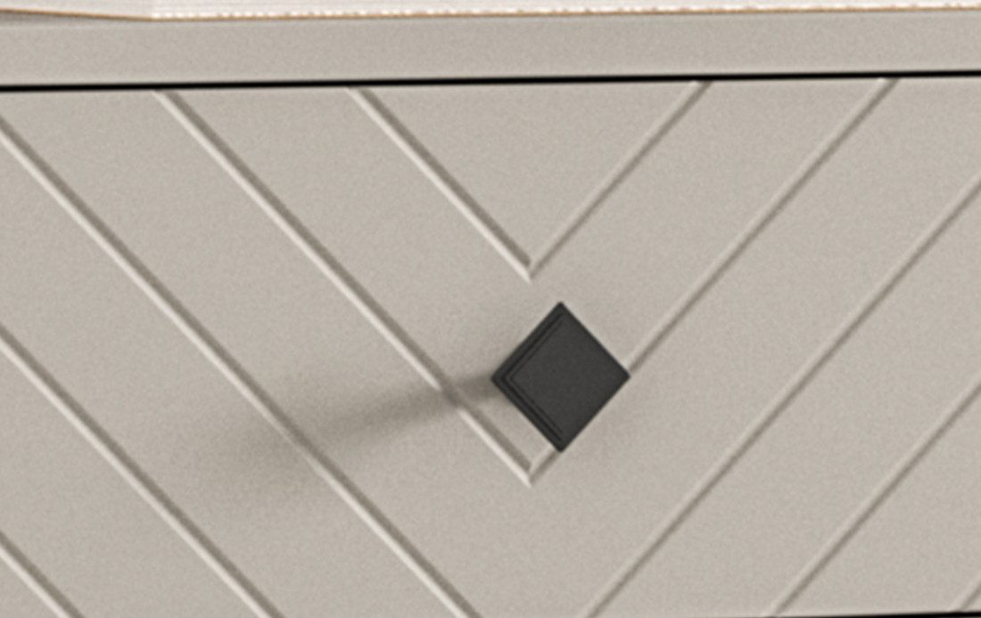 Inn.Furn Schuhschrank Apunti (Großer Flurschrank sandfarben, 90 x 190 cm) bis zu 42 Schuhe
