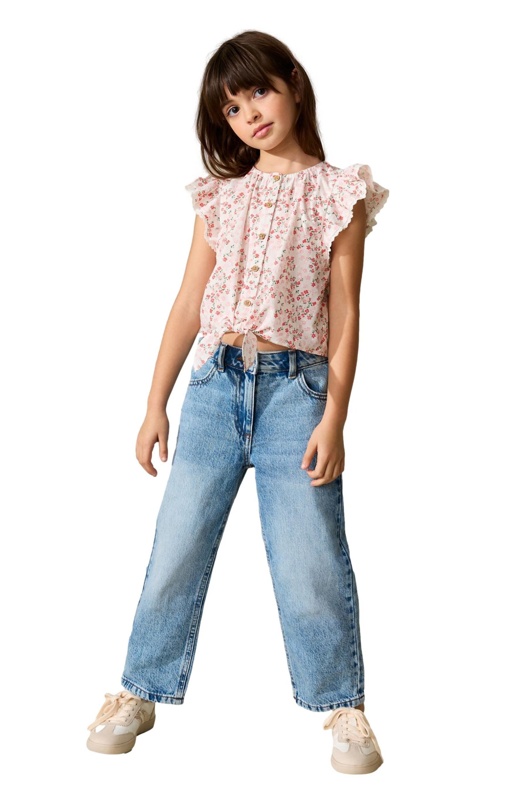 Next Blusentop Bluse mit Schnürung vorn (1-tlg)