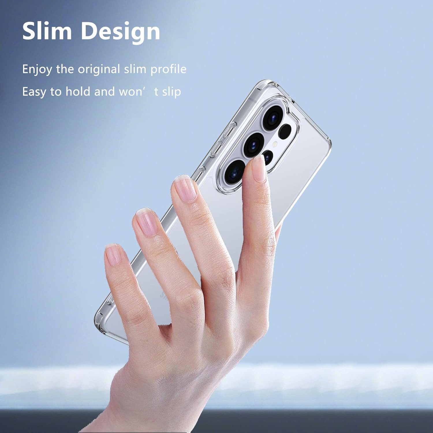 CLM-Tech Handyhülle Transparent für Samsung Galaxy S26 Ultra 6,9 Zoll, TPU Gummi, Kratzfest, stoßsicher, schmutzabweisend – Bild 4 von 5