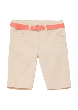 s.Oliver Bermudas Suri: Slim Fit-Bermuda mit Stoffgürtel