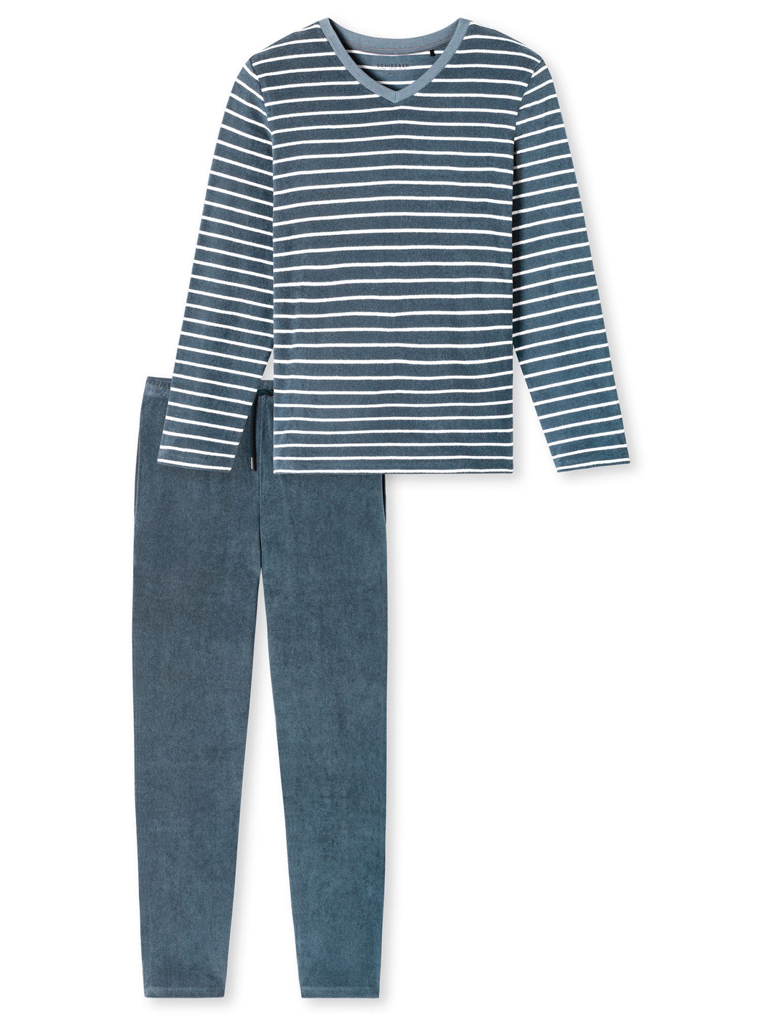 Schiesser Pyjama Casual Nightwear Frottee (2 günstig online kaufen