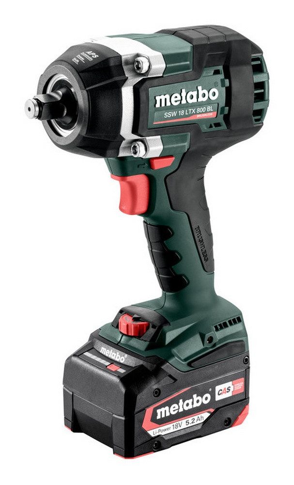 metabo Akku-Schlagschrauber SSW 18 LTX 800 BL, 2575 U/min, 800 Nm, 2 x 5,2 Ah Li-Ion in metaBox 145 L