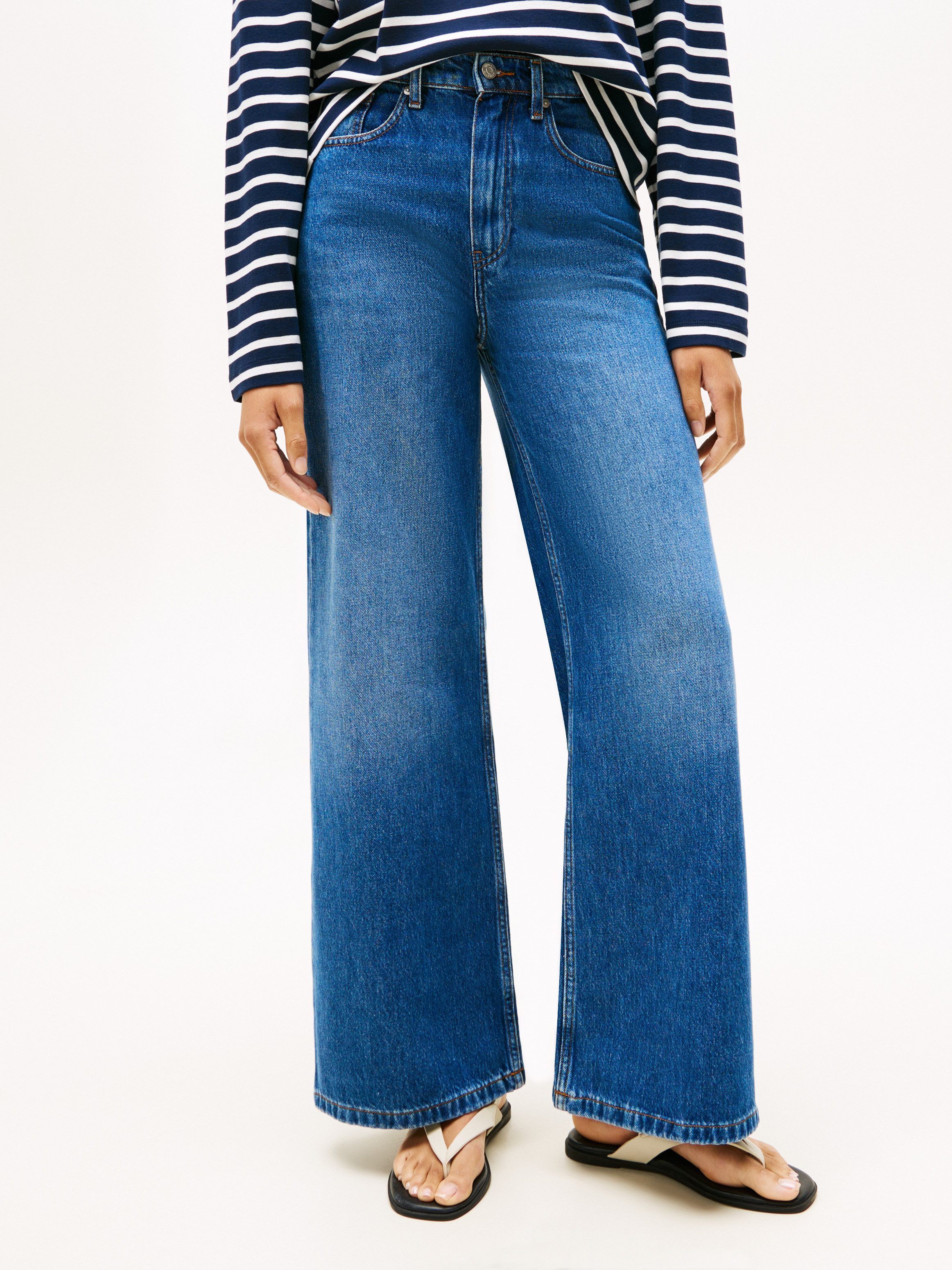 Tommy Hilfiger High-waist-Jeans DNM FLO WIDE LEG HW