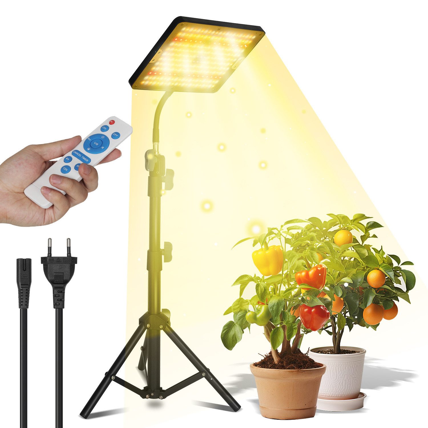Clanmacy Pflanzenlampe Vollspektrum 242 LEDs Pflanzenlicht,Wachstumslampe günstig online kaufen