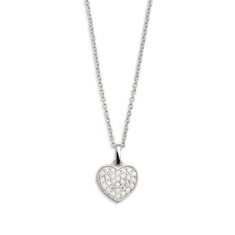 XENOX Kette mit Anhänger XENOX Kette Damen "Love Story" Silber mit Zirkonia XS2790