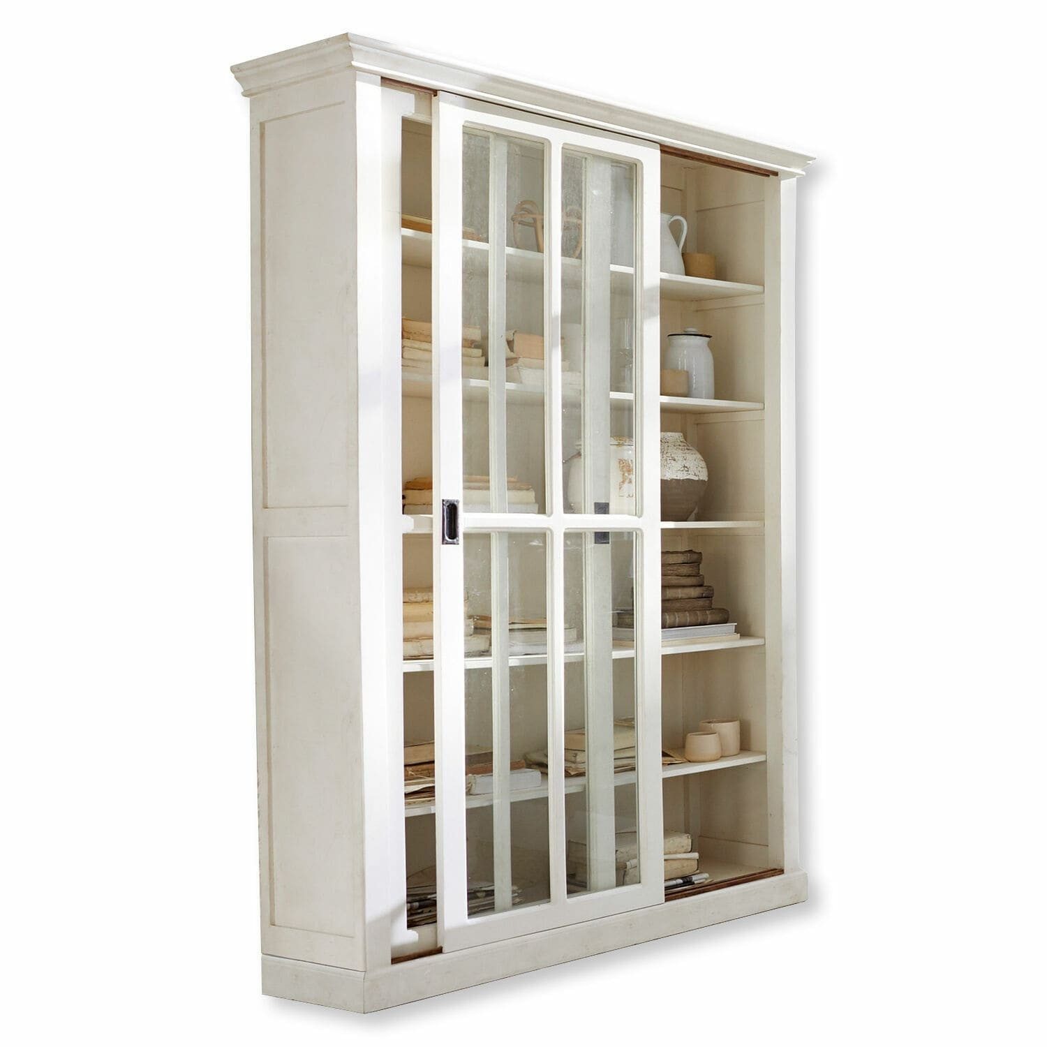 Mirabeau Schiebetürenschrank Schrank Brouns antikweiß