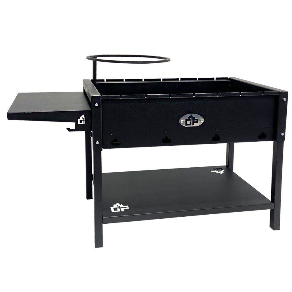 Grillpeter Holzkohlegrill Mangal Batyr 60 Schaschlikgrill mit Ablage und Topfhalter