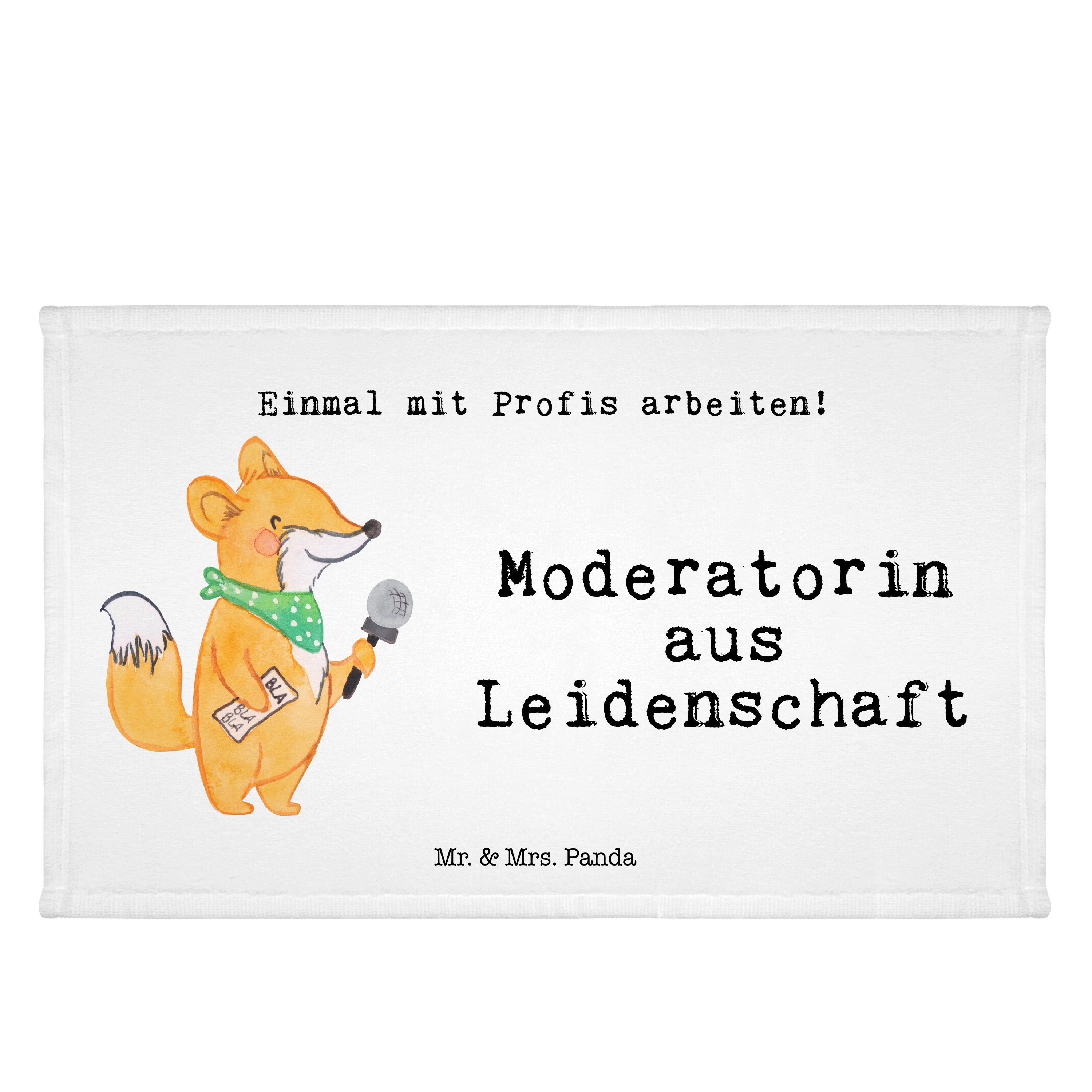 Moderatorin Geschenk, Leidenschaft Mr. Handtuch & Reisehandtuch, - aus Abschi, Mrs. Weiß (1-St) - Panda