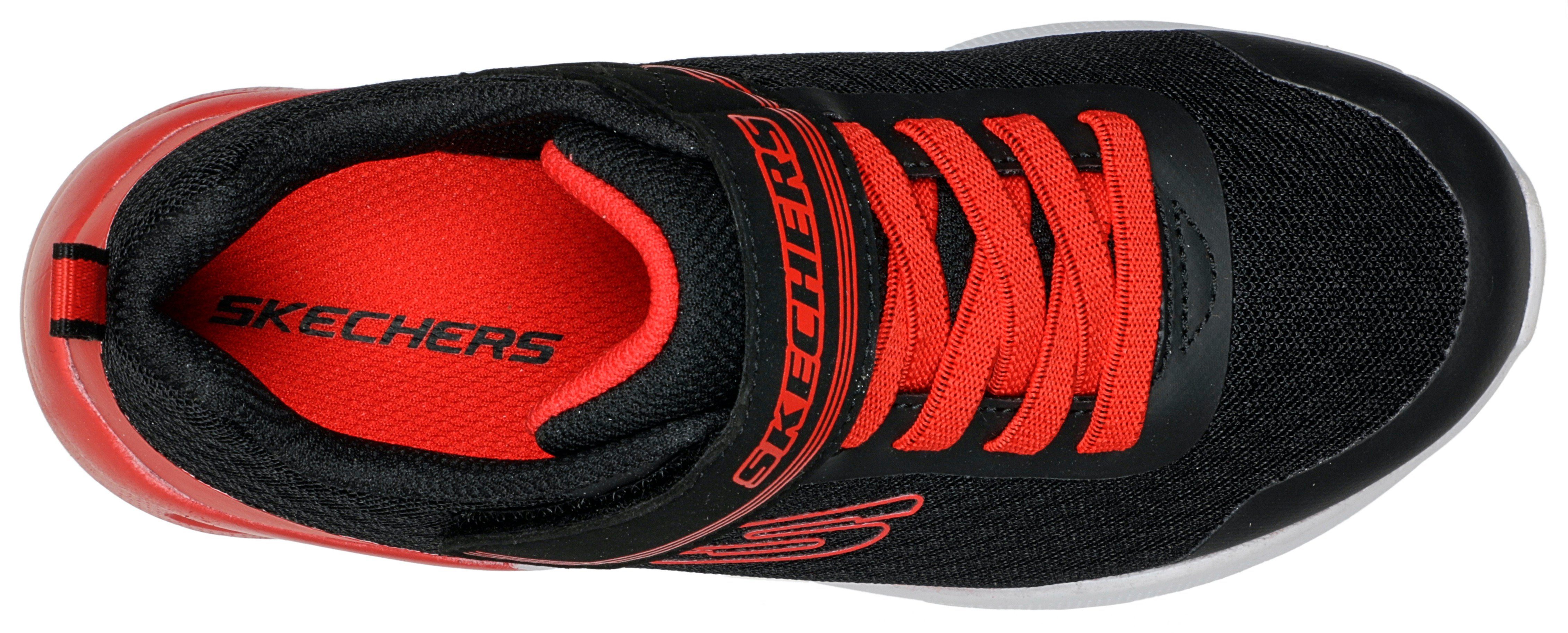 Farbkombination in MAX, schwarz-rot modischer MICROSPEC Skechers Kids Sneaker