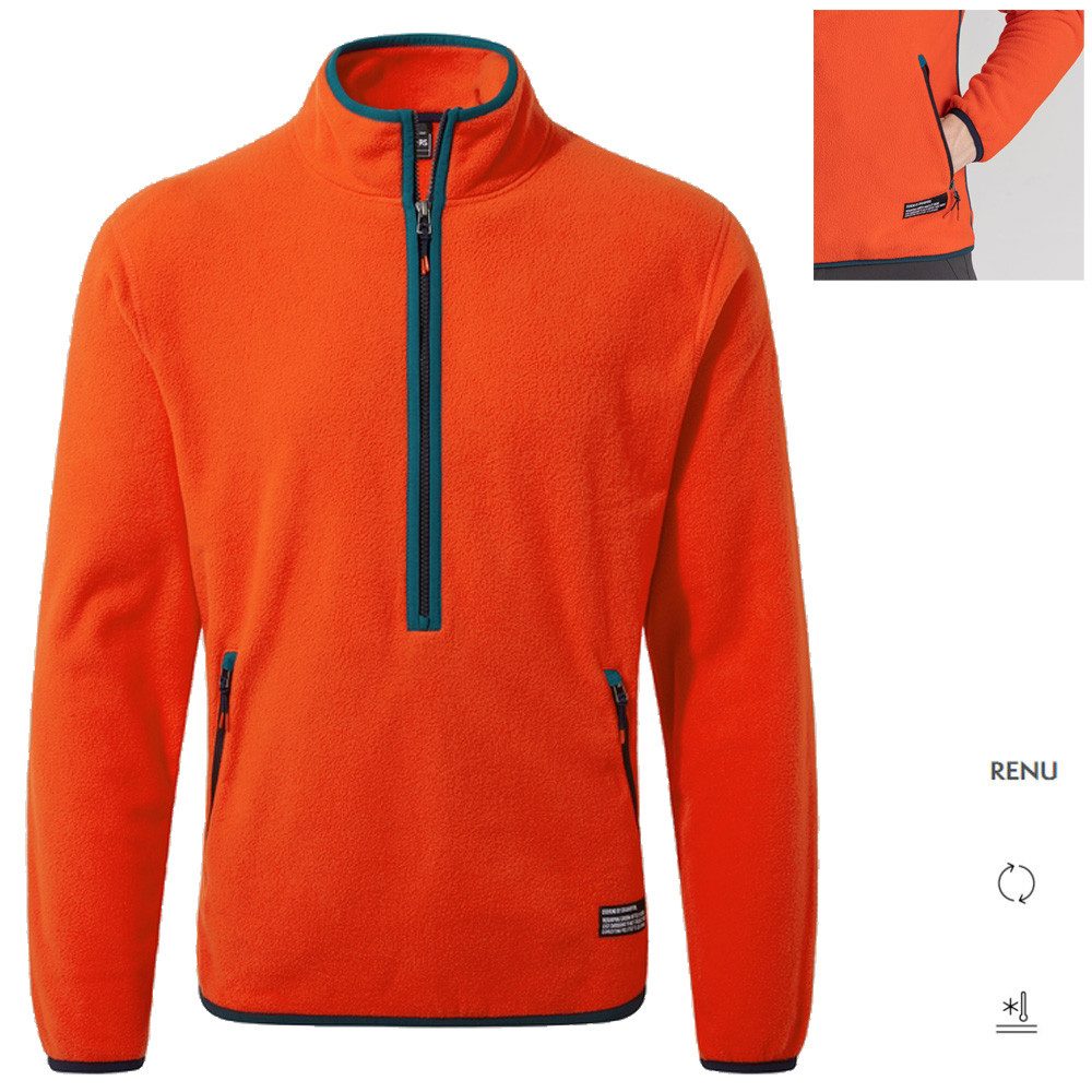Craghoppers Langarmshirt Craghoppers - funktioneller CO2 Microfleece Pulli CO2 Renu Half Zip