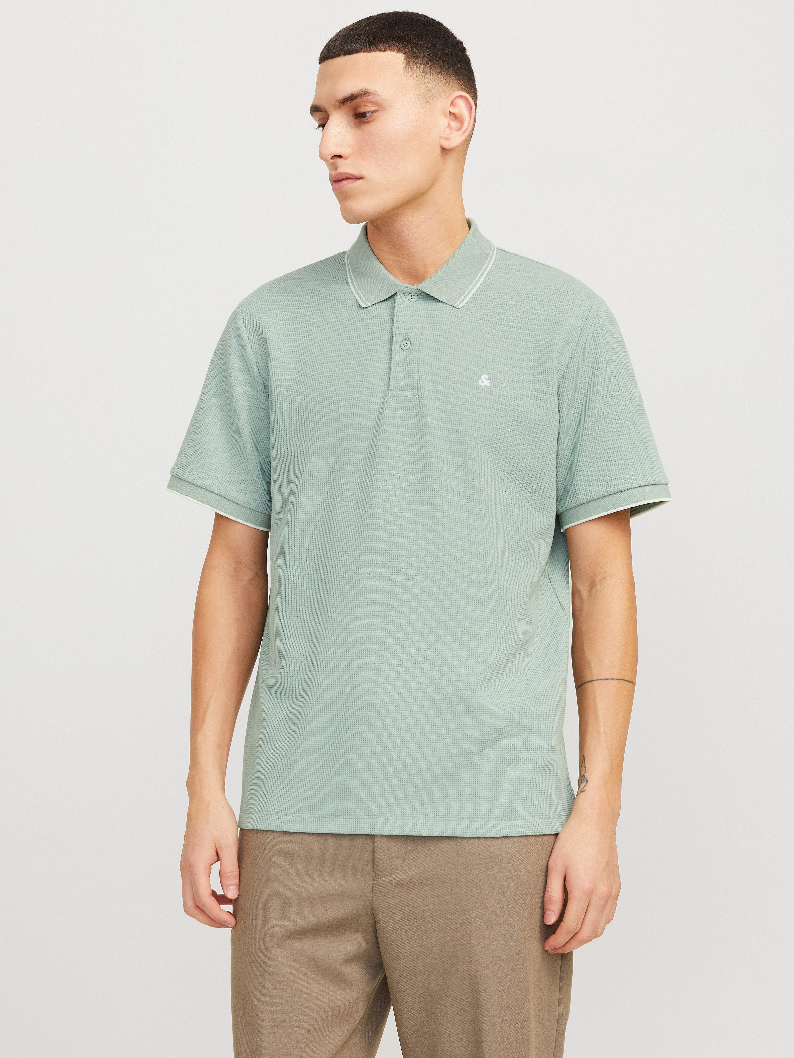 Jack & Jones Poloshirt JJEAUSTIN POLO SS NOOS mit Logo Stickerei günstig online kaufen