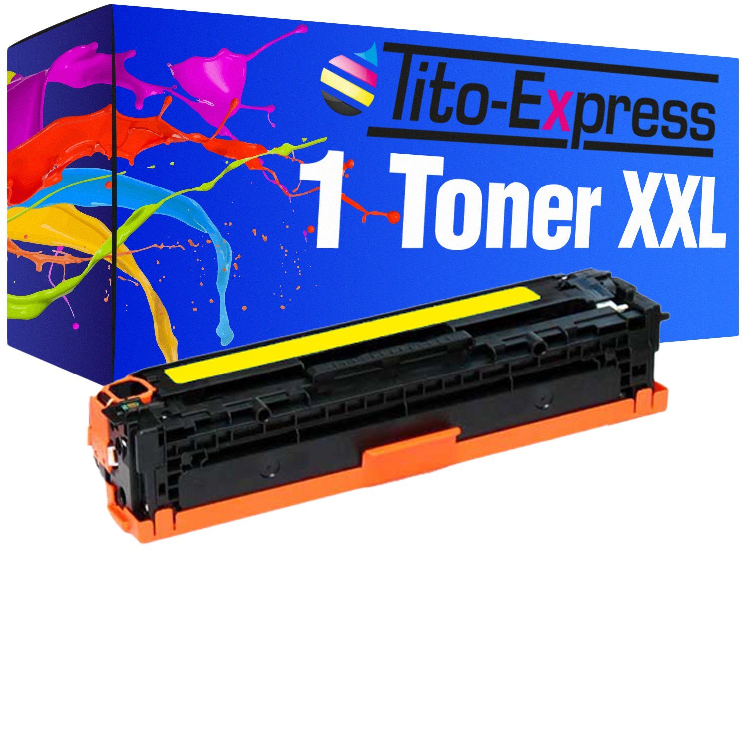 Tito-Express Tonerpatrone ersetzt HP CE322A CP1500 A Laserjet CP1525N HP CM1415FN CP1525NW HPCE322A 128A, CE für 322 HP Pro (1x CM1415FNW Yellow), Series